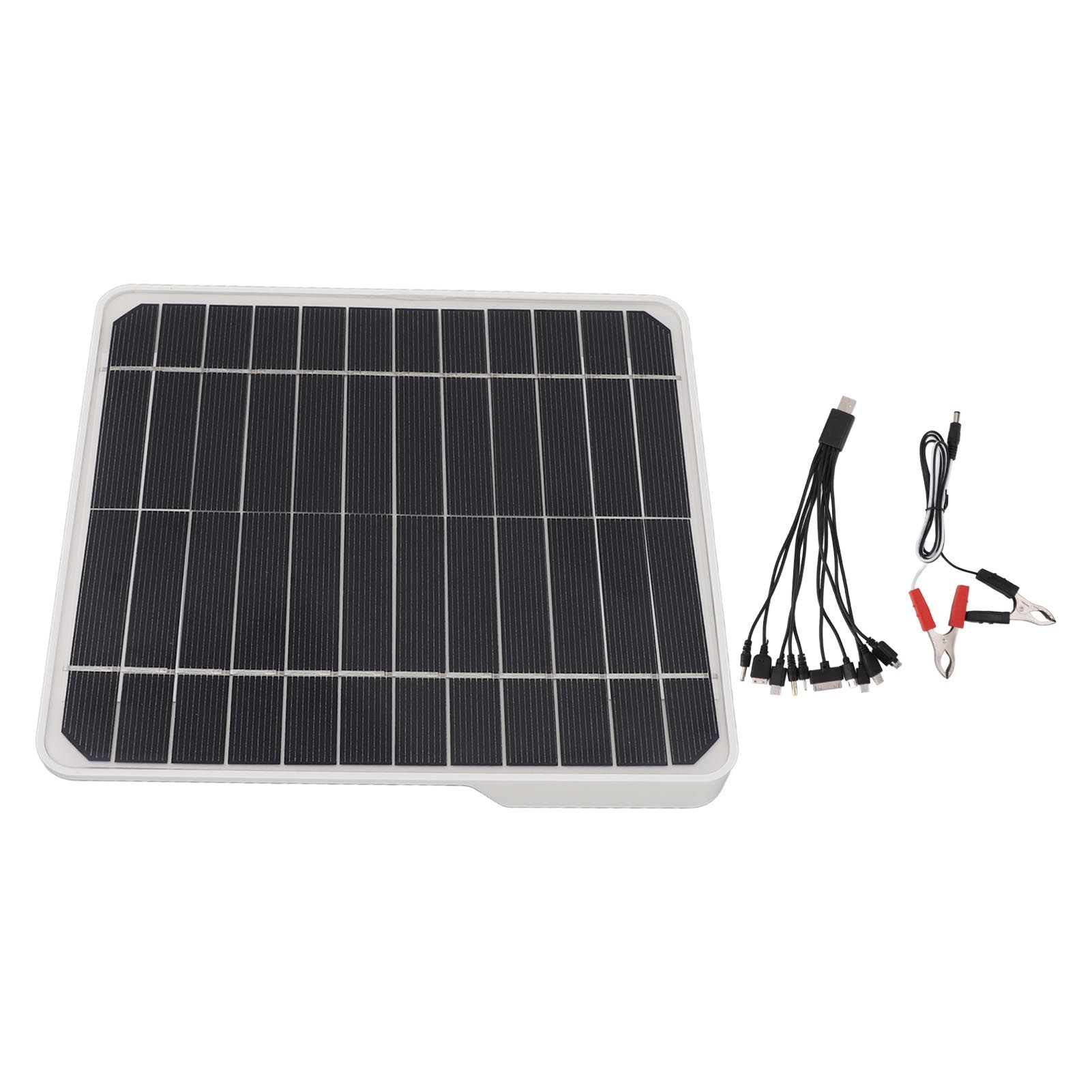 10W 12V Solar Panel Car Battery Charger 10 Watt 12 Volt Solar Panel for Charging Cars Mobile Phone Batteries - Image 8