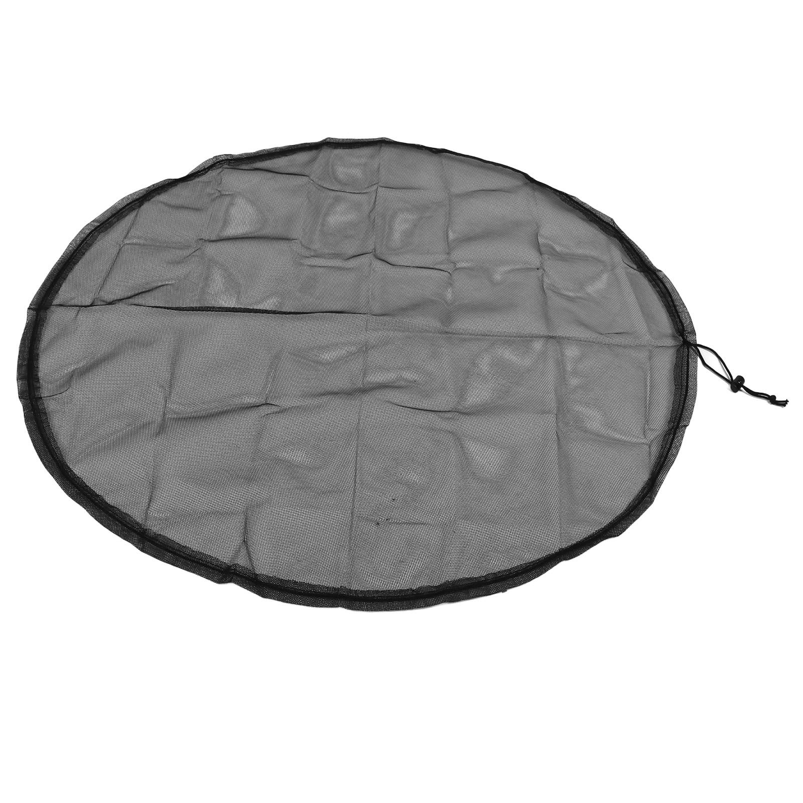 2PCS Water Collection Mesh Cover Black Netting Screen Drawstring 37in Prevents Bugs Tank Protector for Rain Buckets Garden - Image 7