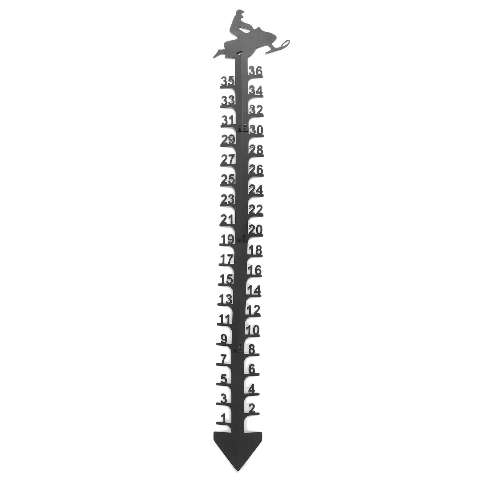 36 Inch Snow Gauge Outdoor Large Iron Snowfall Measuring Gauge Stick Outdoor Snow Depth Measure Rod for Garden Yard Christmas Decorations - Image 2