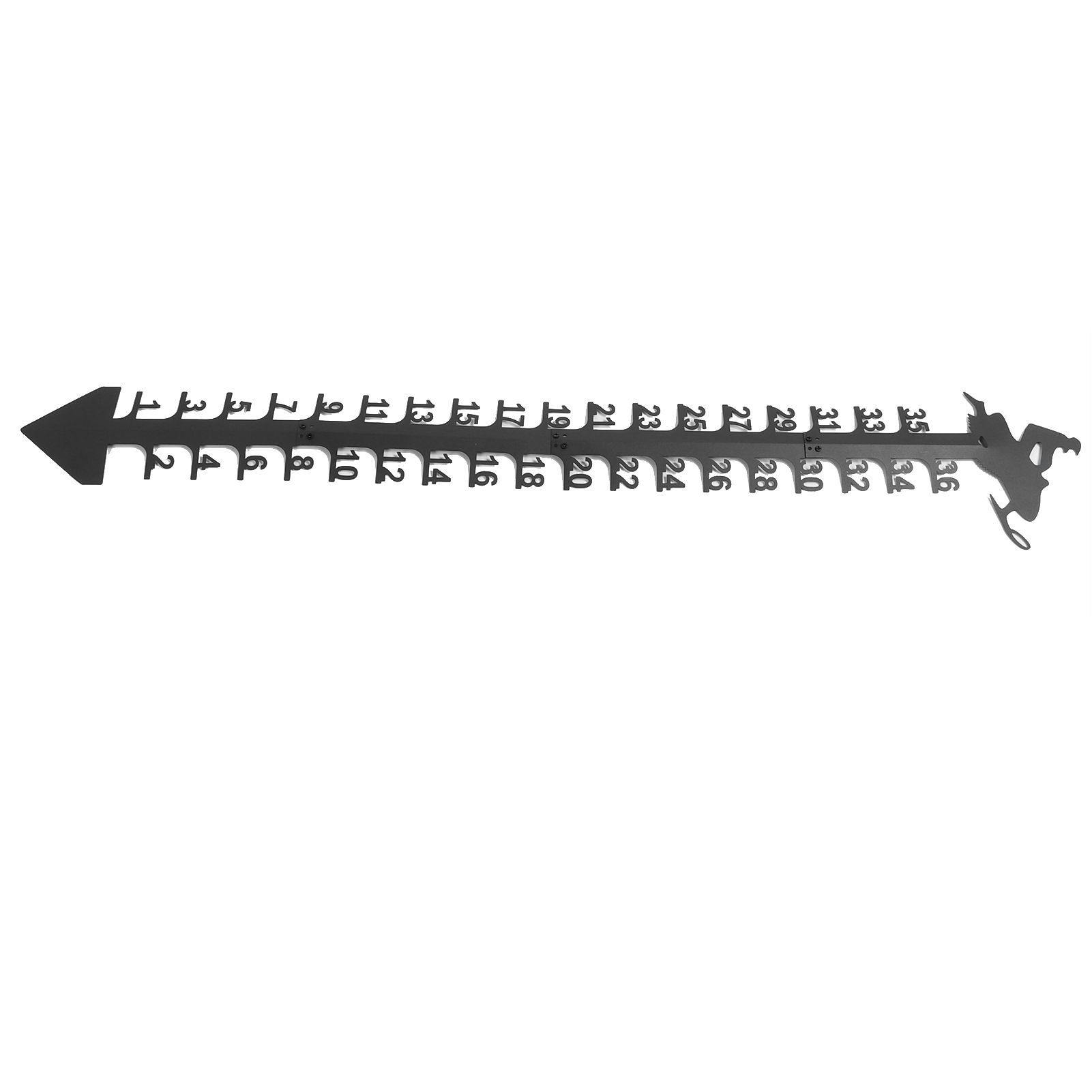 36 Inch Snow Gauge Outdoor Large Iron Snowfall Measuring Gauge Stick Outdoor Snow Depth Measure Rod for Garden Yard Christmas Decorations - Image 5