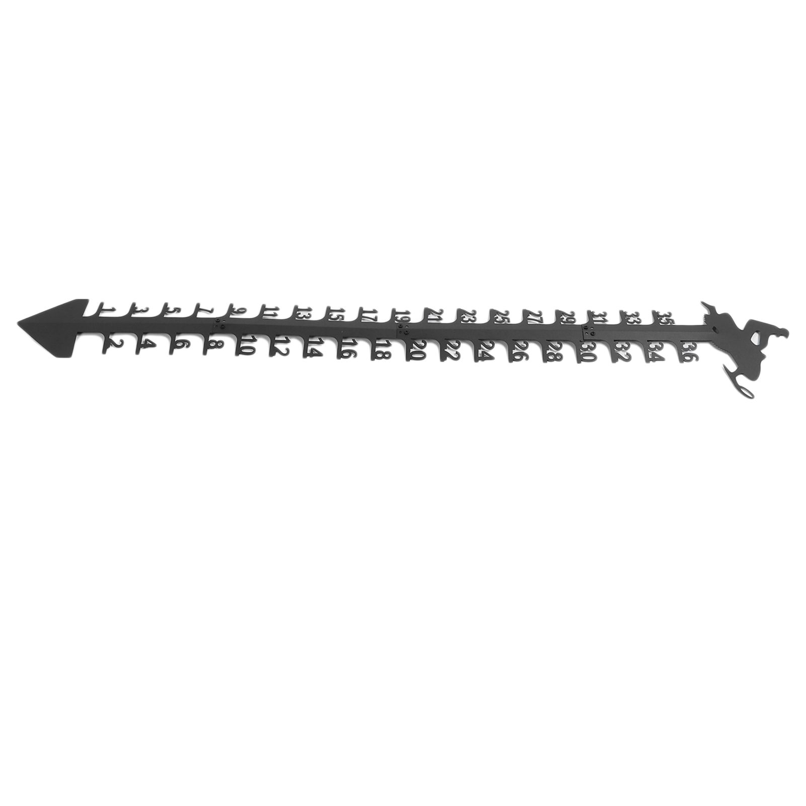 36 Inch Snow Gauge Outdoor Large Iron Snowfall Measuring Gauge Stick Outdoor Snow Depth Measure Rod for Garden Yard Christmas Decorations - Image 6