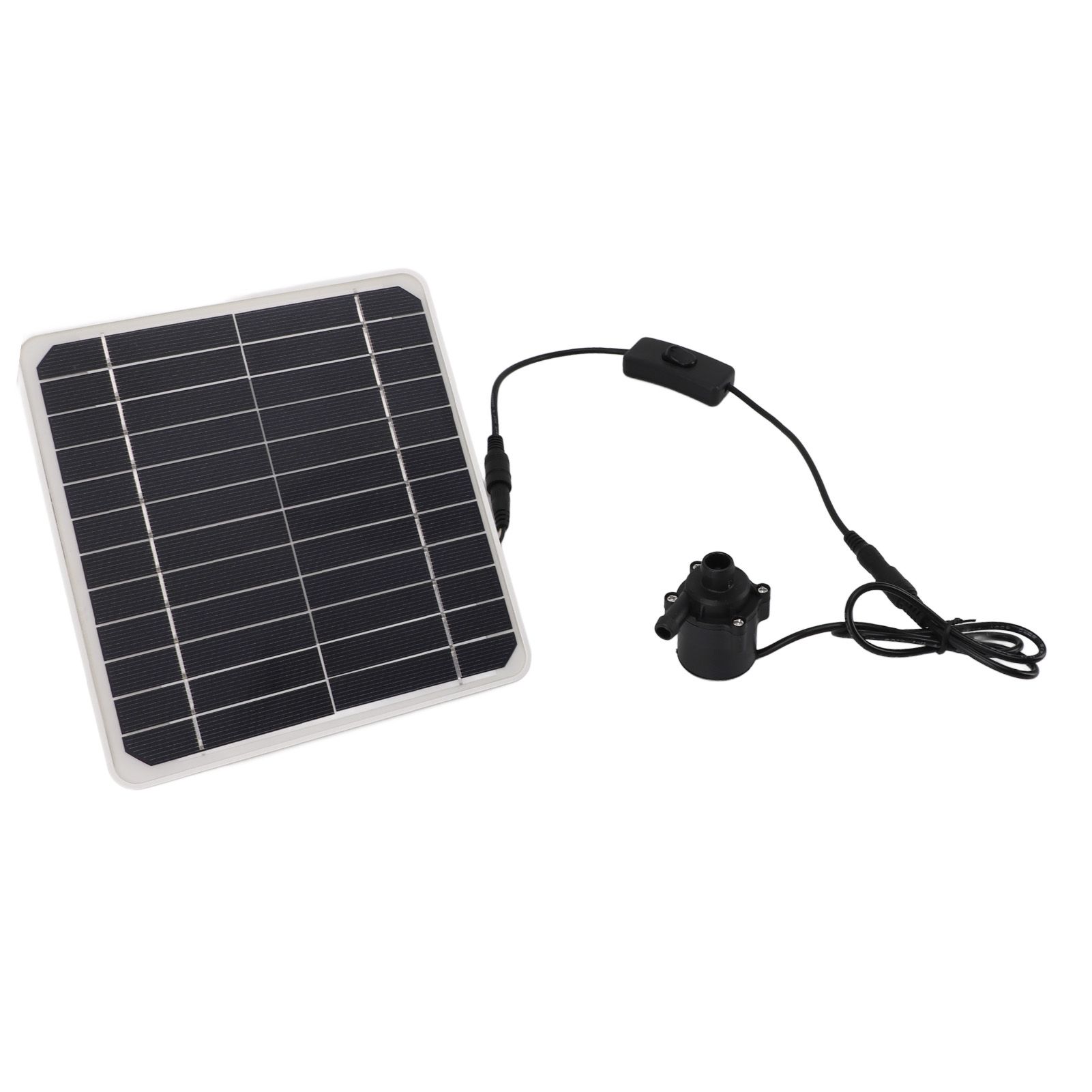 50W Solar Powered Water Pump Solar Panel Kit 24 Hour Operation Solar Panel Water Fountain Pump Kit with Switch Adjustment for Bird Bathing Fish Tanks - Image 2