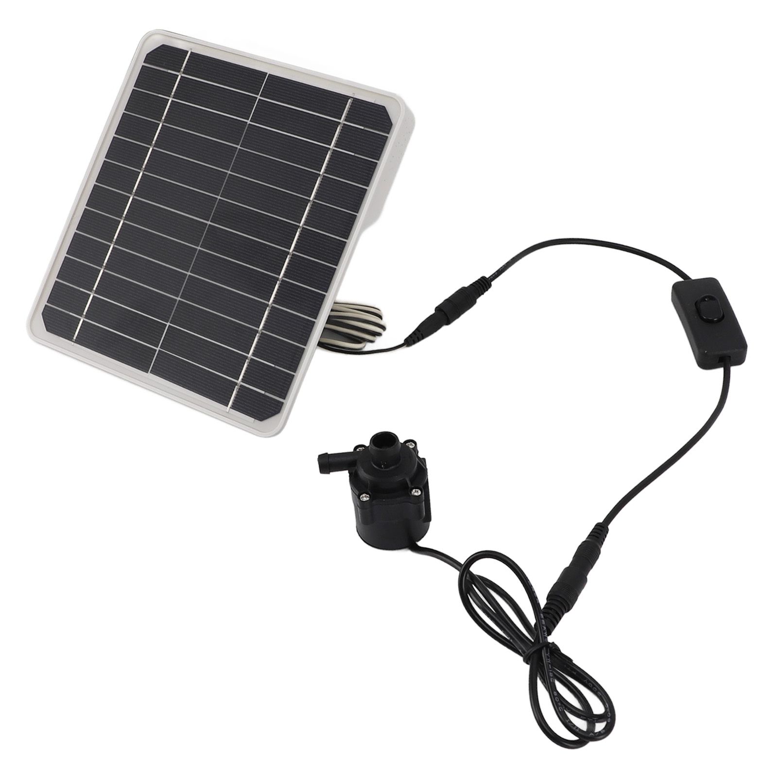 50W Solar Powered Water Pump Solar Panel Kit 24 Hour Operation Solar Panel Water Fountain Pump Kit with Switch Adjustment for Bird Bathing Fish Tanks - Image 3
