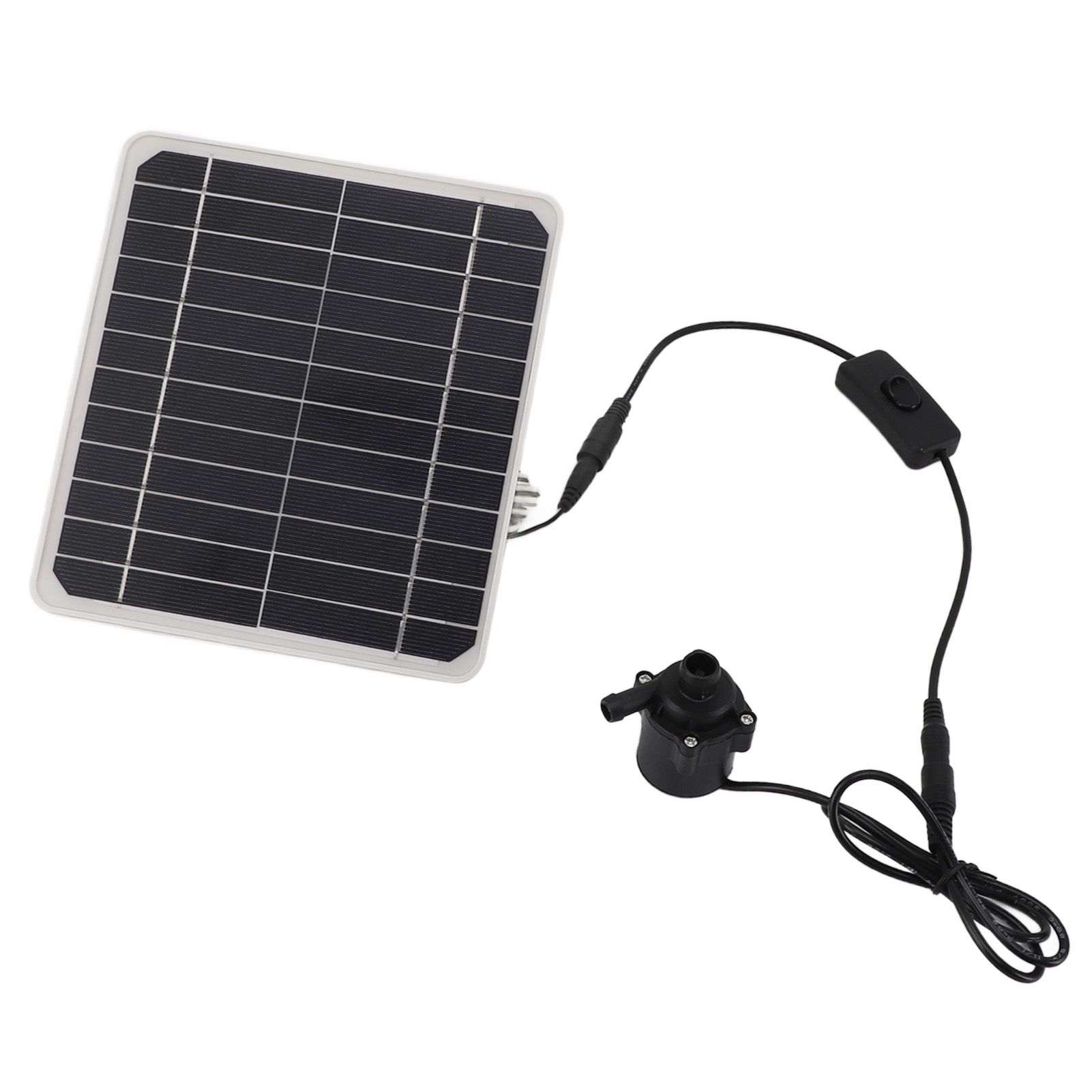 50W Solar Powered Water Pump Solar Panel Kit 24 Hour Operation Solar Panel Water Fountain Pump Kit with Switch Adjustment for Bird Bathing Fish Tanks - Image 4