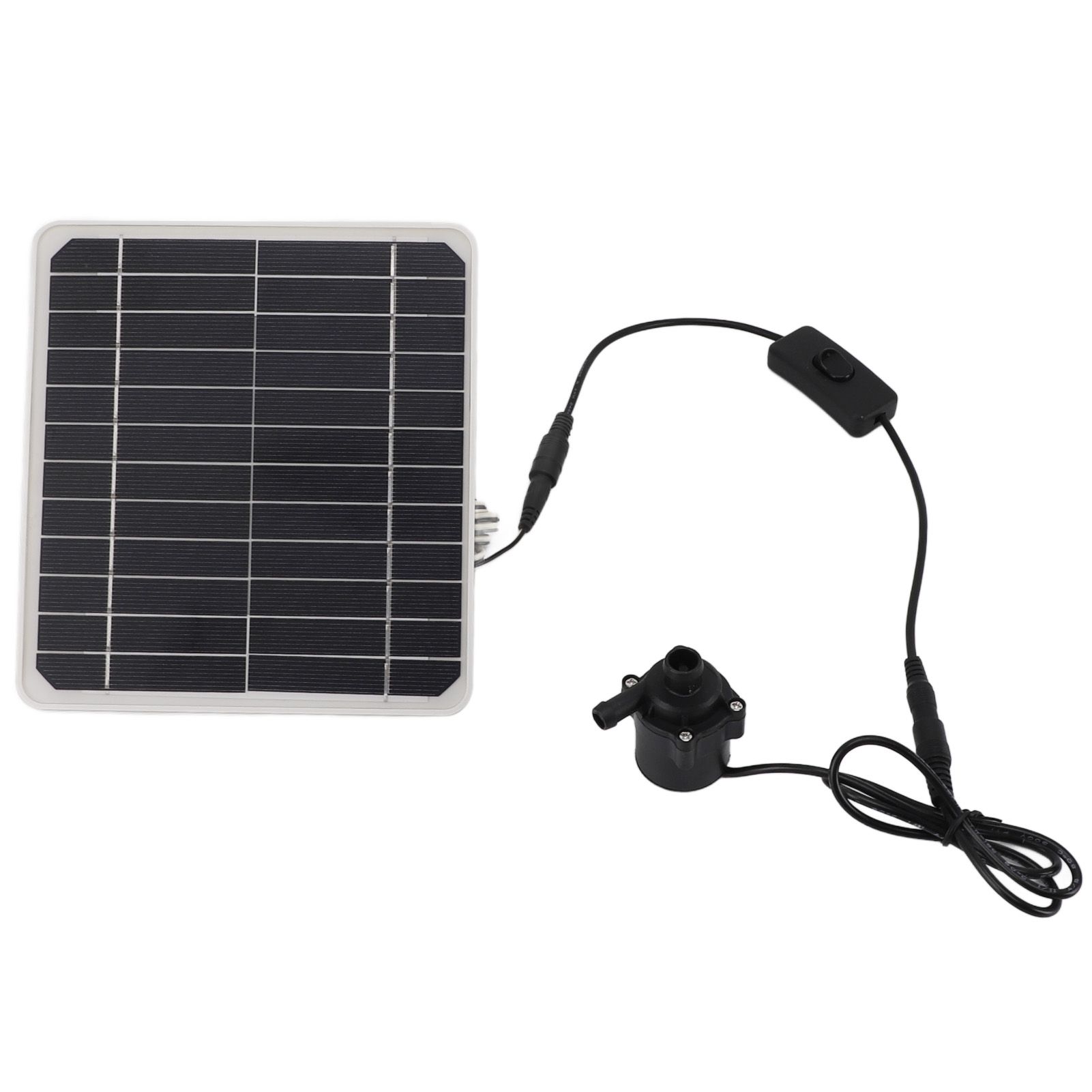 50W Solar Powered Water Pump Solar Panel Kit 24 Hour Operation Solar Panel Water Fountain Pump Kit with Switch Adjustment for Bird Bathing Fish Tanks - Image 5