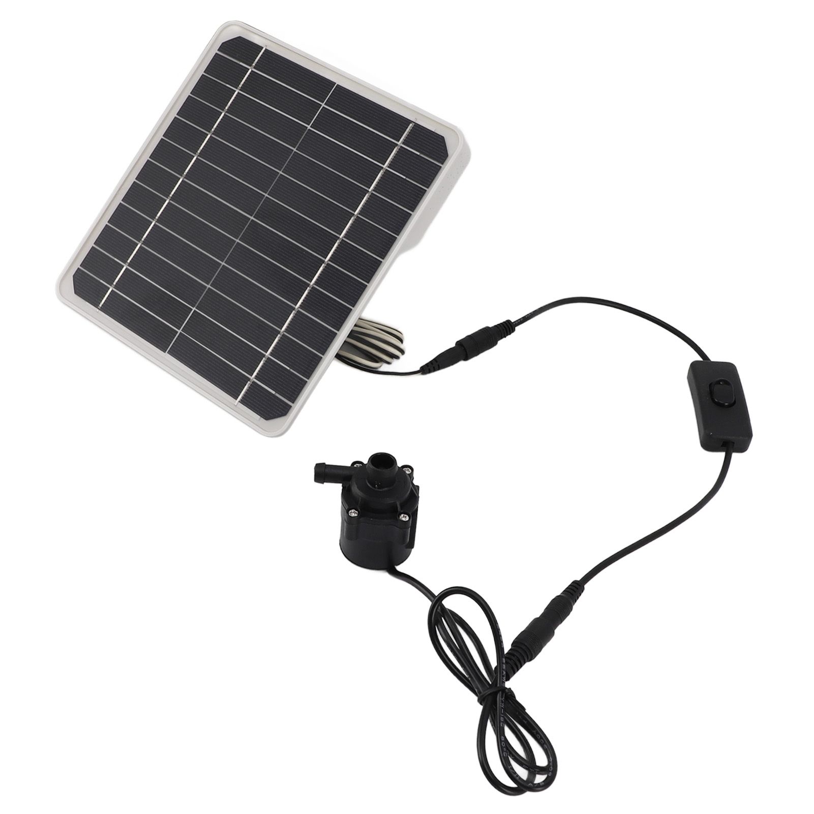 50W Solar Powered Water Pump Solar Panel Kit 24 Hour Operation Solar Panel Water Fountain Pump Kit with Switch Adjustment for Bird Bathing Fish Tanks - Image 7