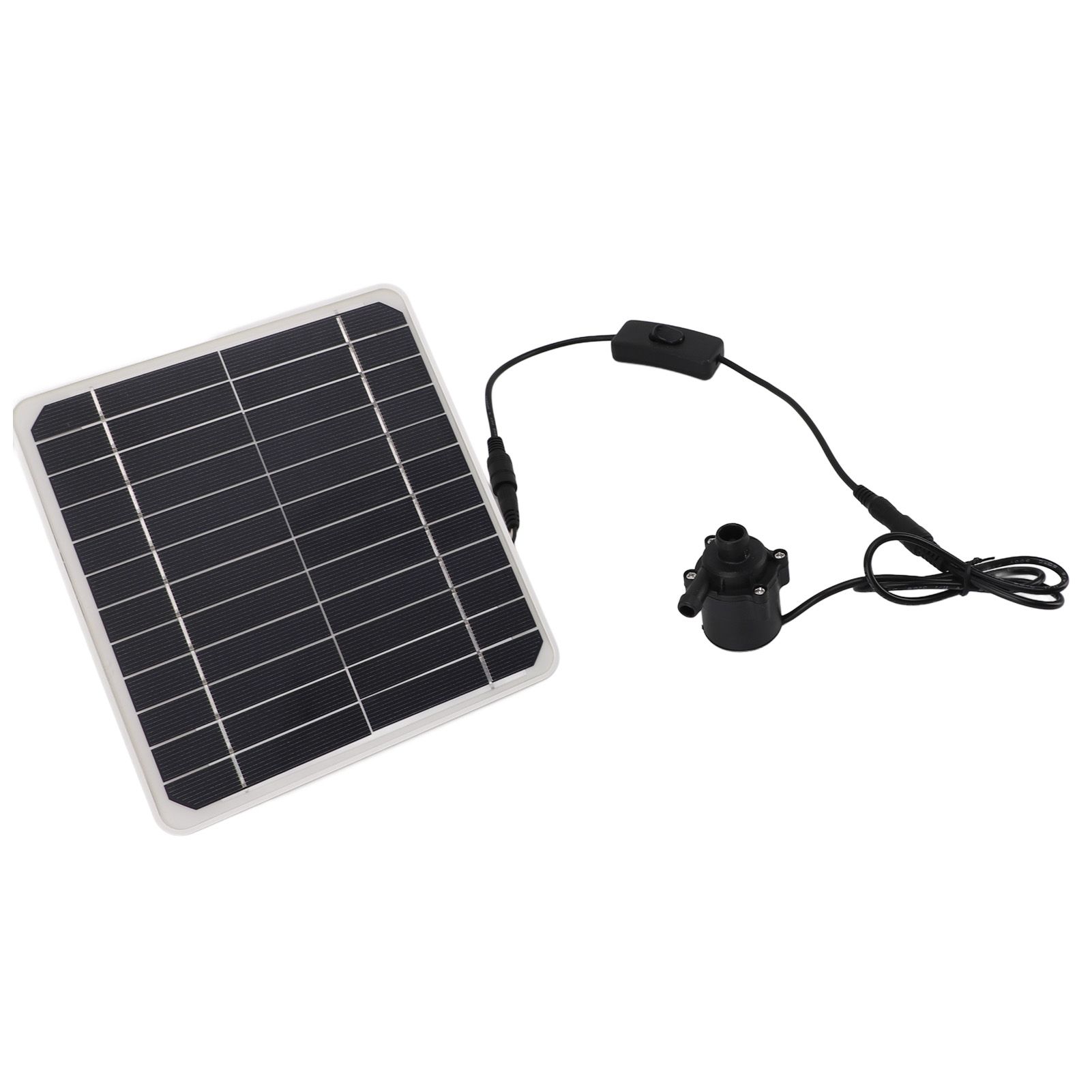 50W Solar Powered Water Pump Solar Panel Kit 24 Hour Operation Solar Panel Water Fountain Pump Kit with Switch Adjustment for Bird Bathing Fish Tanks - Image 8