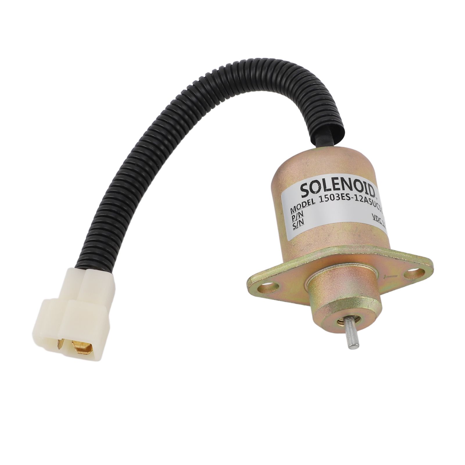 12V Fuel Shut Off Solenoid Valve 1503es 12a5uc5s Accurate Anti Interference Generator Fuel Shutdown Stop Solenoid for Replacement - Image 2