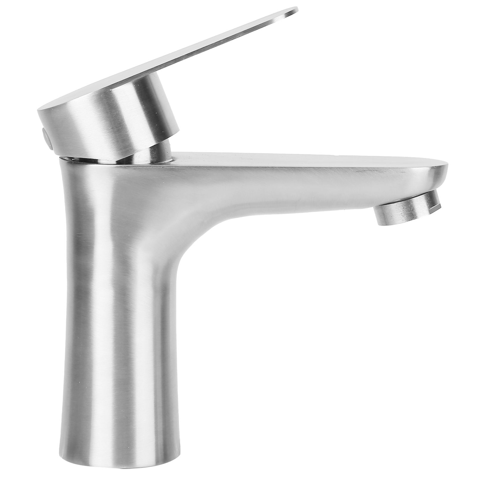 Stainless Steel Hot Cold Faucet Mixer Water Tap Sink Faucet with Single Handle for Bathroom Use - Image 3