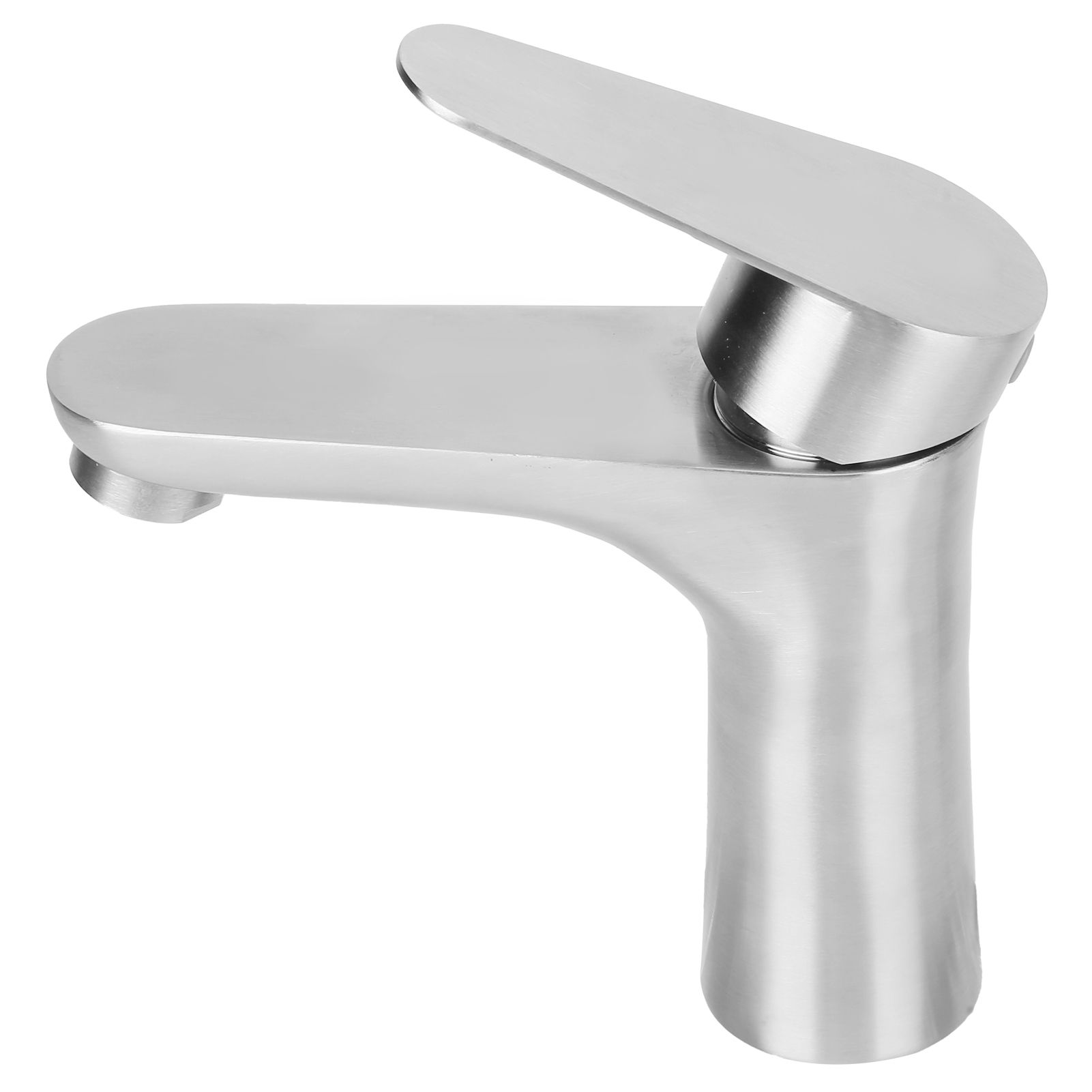 Stainless Steel Hot Cold Faucet Mixer Water Tap Sink Faucet with Single Handle for Bathroom Use - Image 4