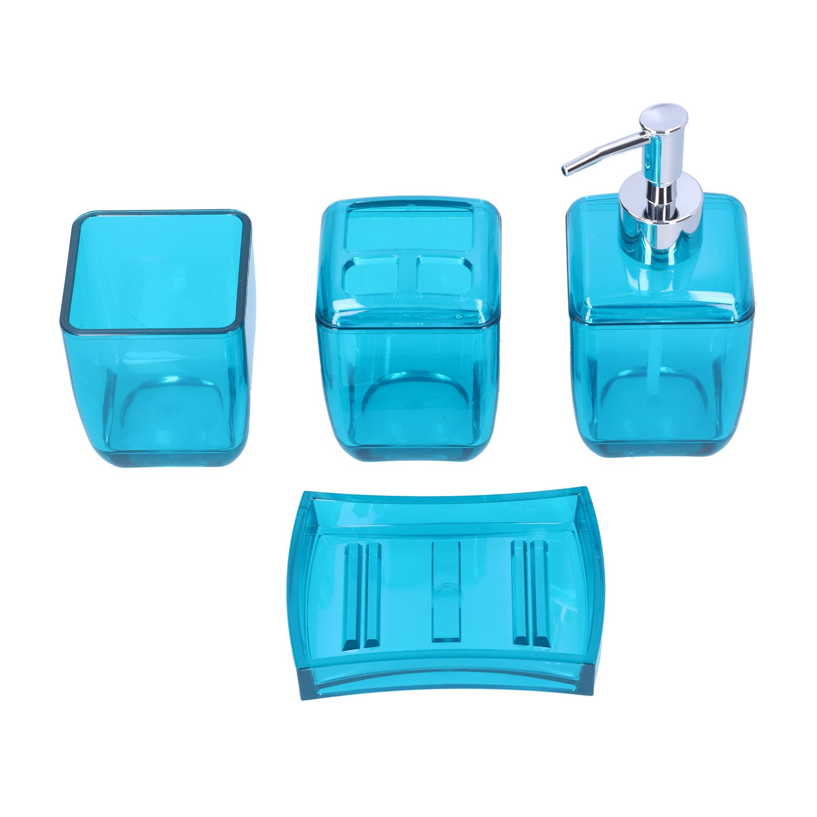4PCS Bathroom Set Soap Dispenser Toothbrush Holder Wash Cup Soap Dish Bathroom Supplies - Image 6
