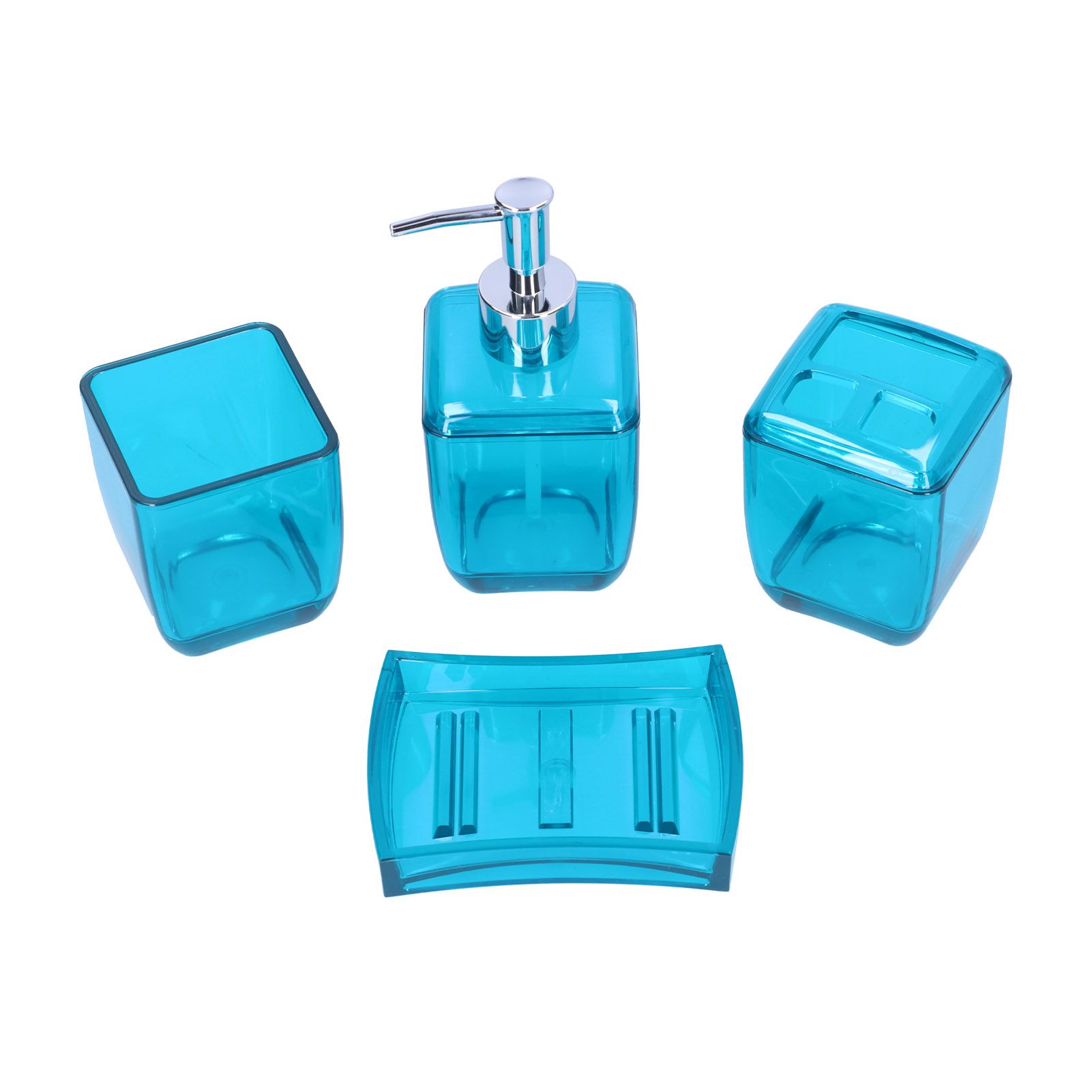 4PCS Bathroom Set Soap Dispenser Toothbrush Holder Wash Cup Soap Dish Bathroom Supplies - Image 7