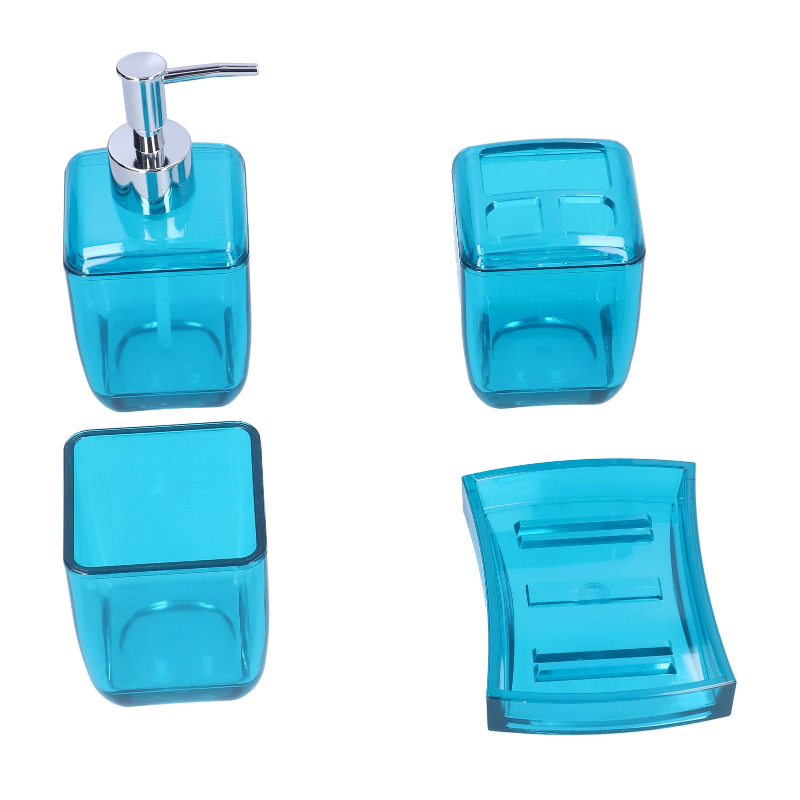 4PCS Bathroom Set Soap Dispenser Toothbrush Holder Wash Cup Soap Dish Bathroom Supplies - Image 8