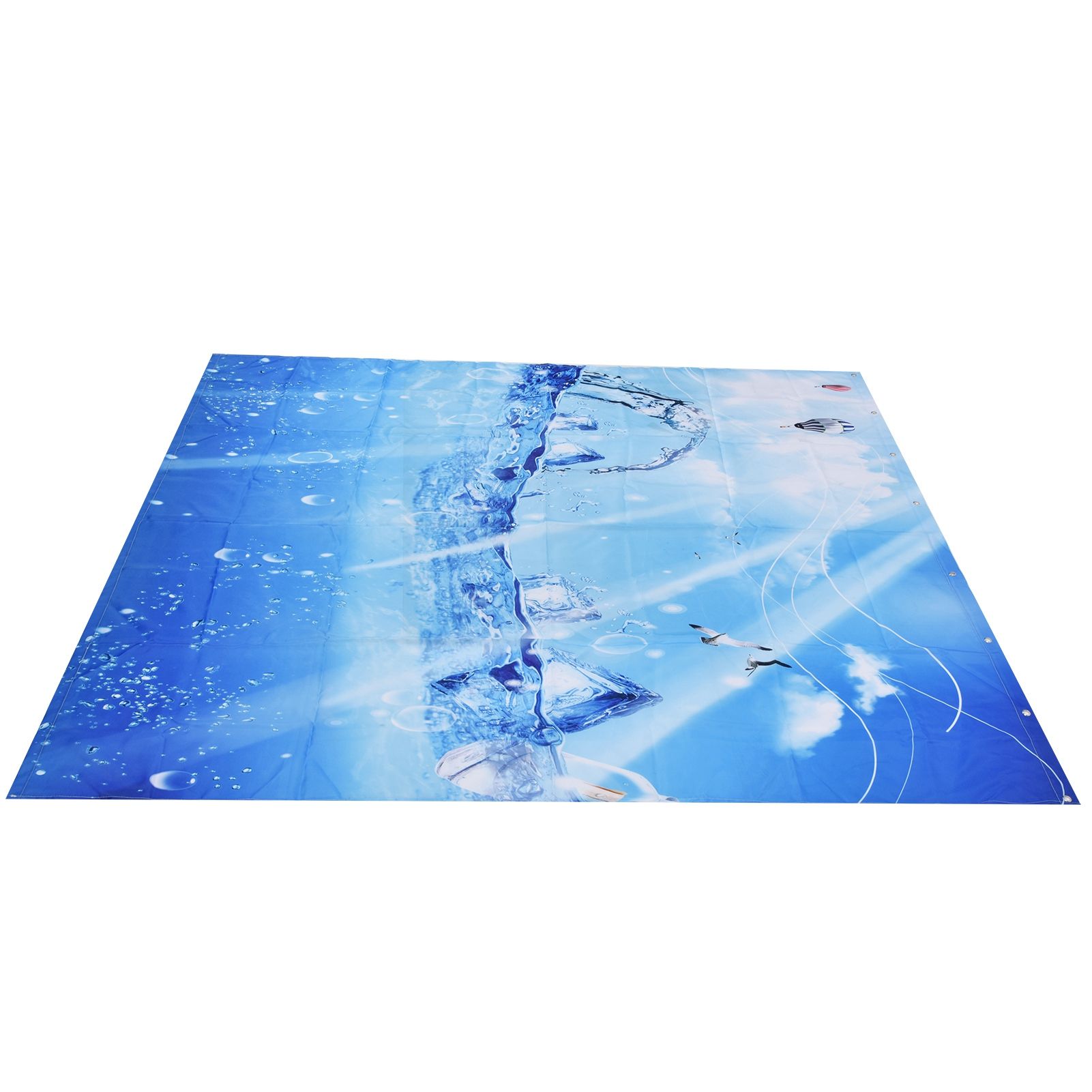 Shower Curtain Polyester Fiber Waterproof Colorful Printing with 12pcs Hook for Home Bathroom150x180cm - Image 7