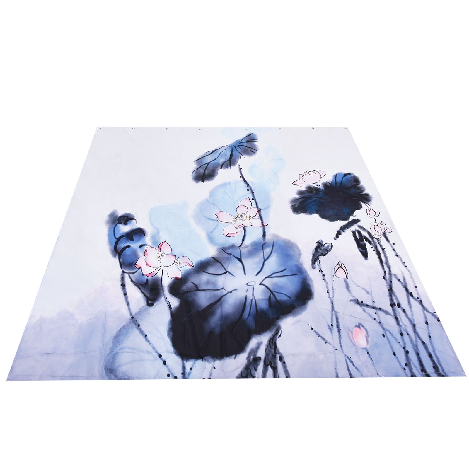 Blackout Curtain Waterproof Flower Printing Shower Curtain with Hooks for Bathroom Bedroom Living Room Study180x200cm - Image 7