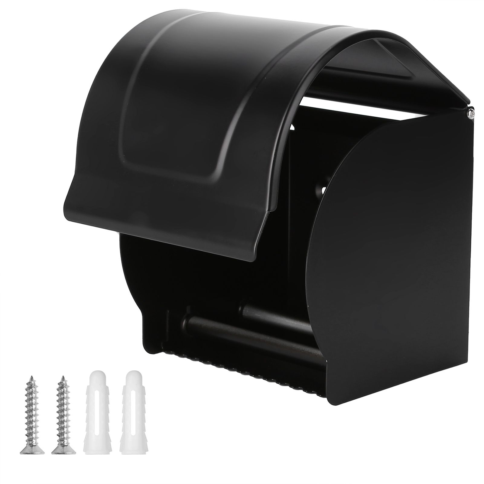 Tissue Holder Wall Mounted Space Aluminum Waterproof Tissue Box Paper Towel Shelf Holder - Image 1