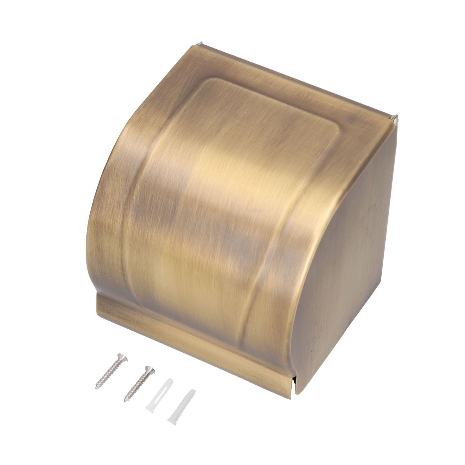 Paper Towel Dispenser Copper Antique Wall Mount Waterproof Paper Tissue Box Rack for Home Bathroom Toilet - Image 1