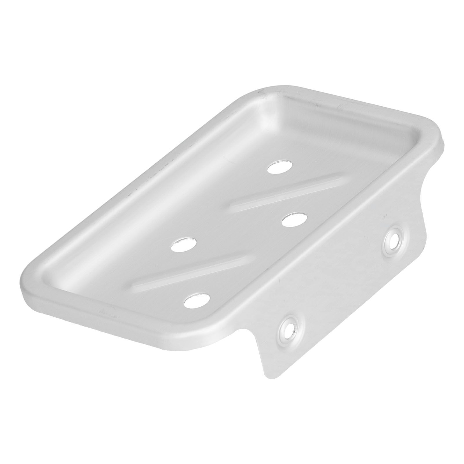 Soap Holder Aluminum Wall Mounted Kitchen Sponge Tray Shower Shelf Drain Storage Rack for Toilet Dorm Bathroom - Image 2