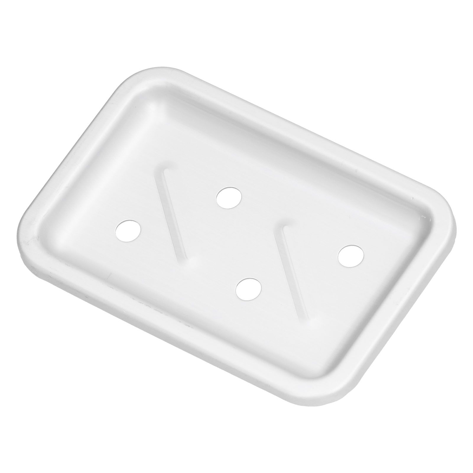 Soap Holder Aluminum Wall Mounted Kitchen Sponge Tray Shower Shelf Drain Storage Rack for Toilet Dorm Bathroom - Image 3