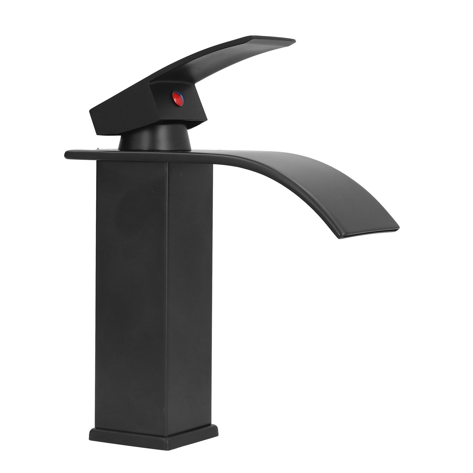 G1/2 Mixer Water Tap Basin Sink Faucet with Long Handle for Bathroom Hotel Homestay Black - Image 4