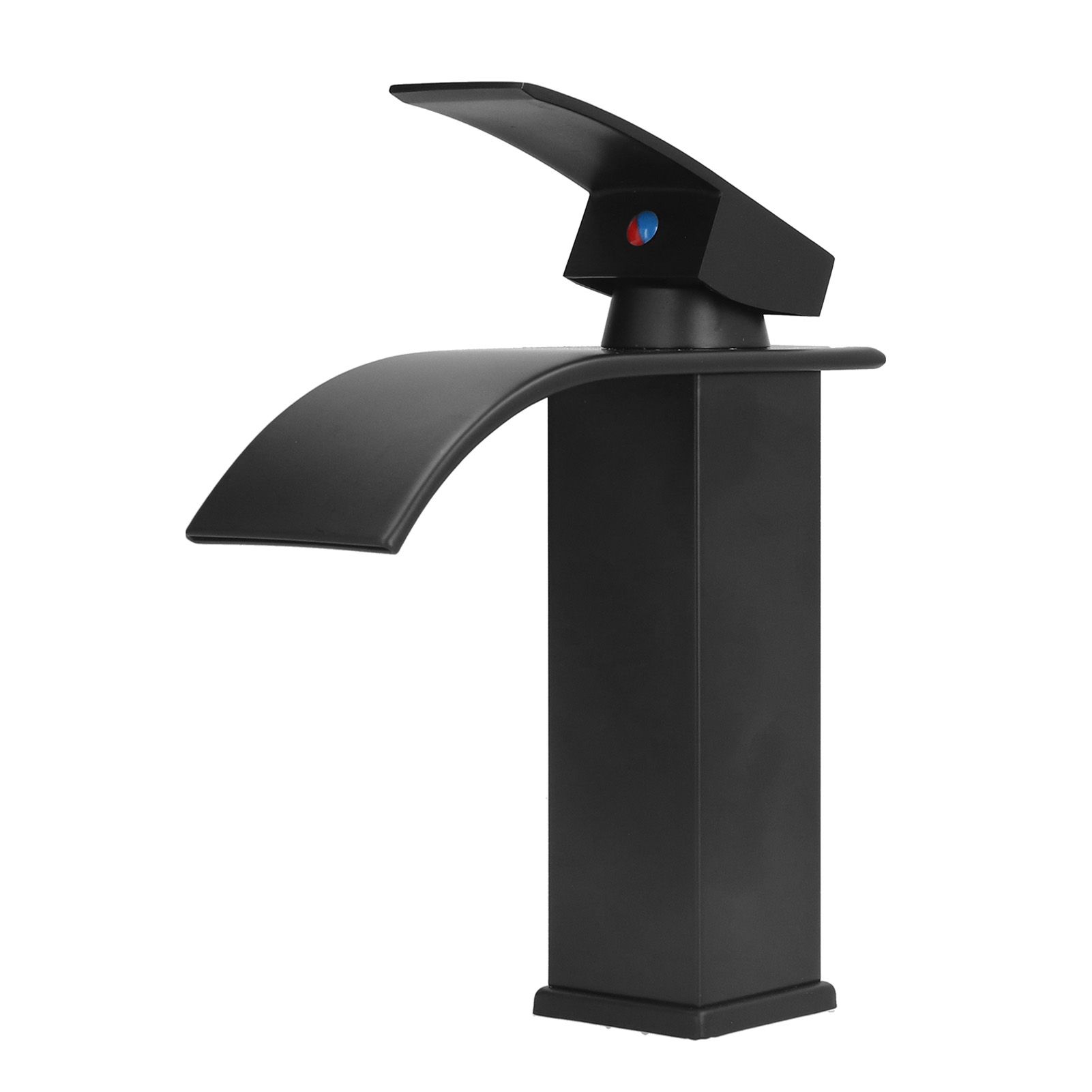 G1/2 Mixer Water Tap Basin Sink Faucet with Long Handle for Bathroom Hotel Homestay Black - Image 5
