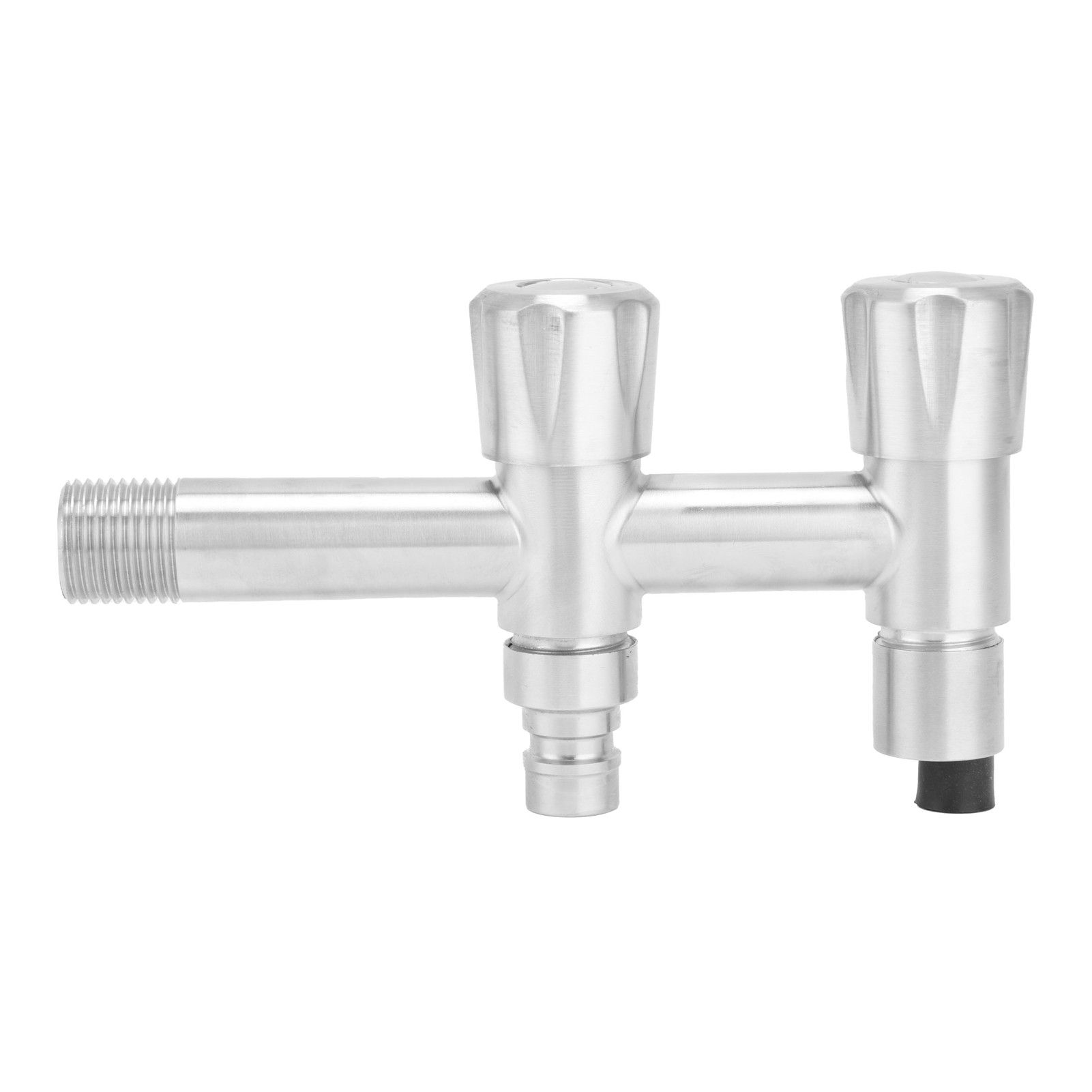 G1/2 Stainless Steel Faucet 1 Inlet 2 Outlet Washing Machine Water Tap for Home Bathroom Balcony - Image 2