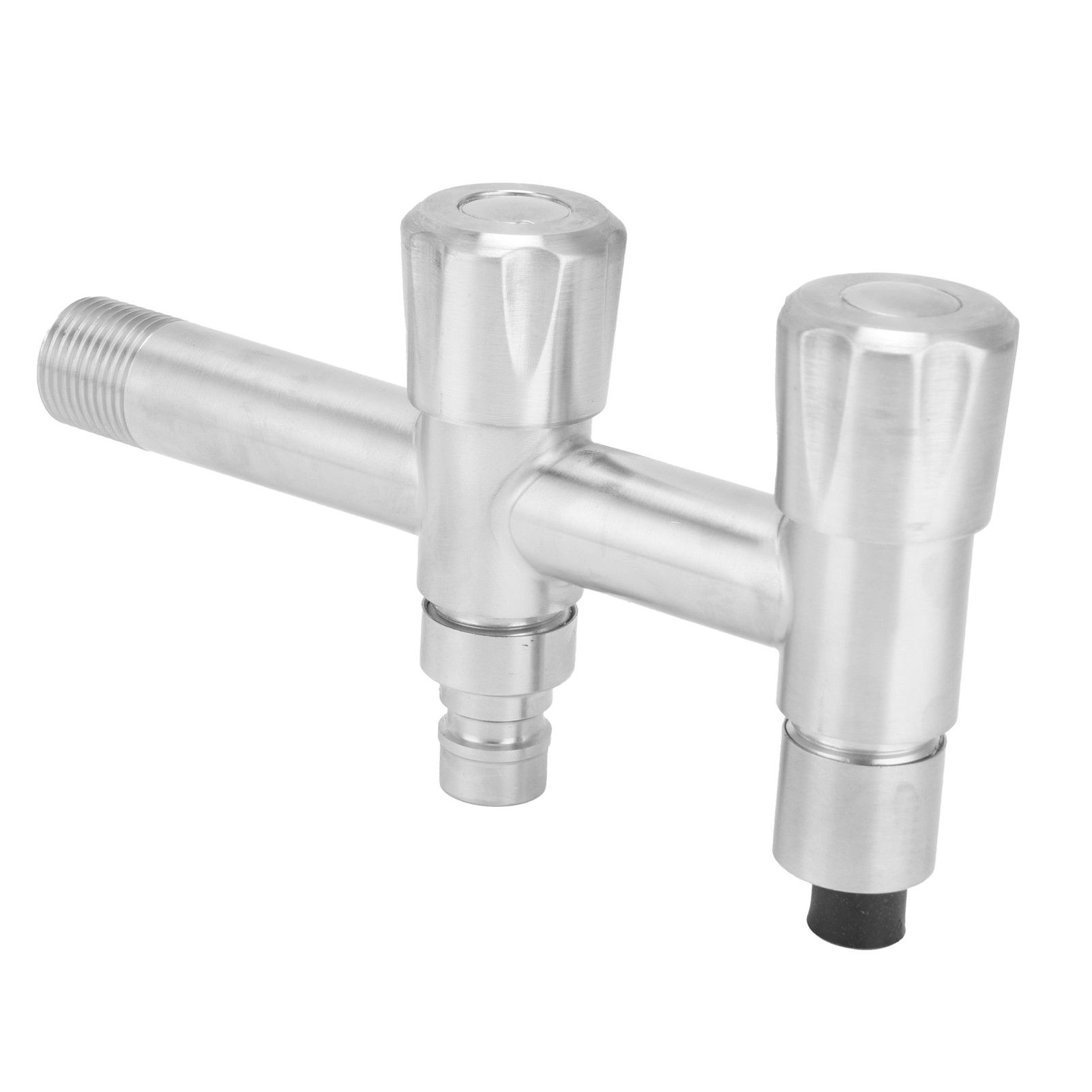 G1/2 Stainless Steel Faucet 1 Inlet 2 Outlet Washing Machine Water Tap for Home Bathroom Balcony - Image 3