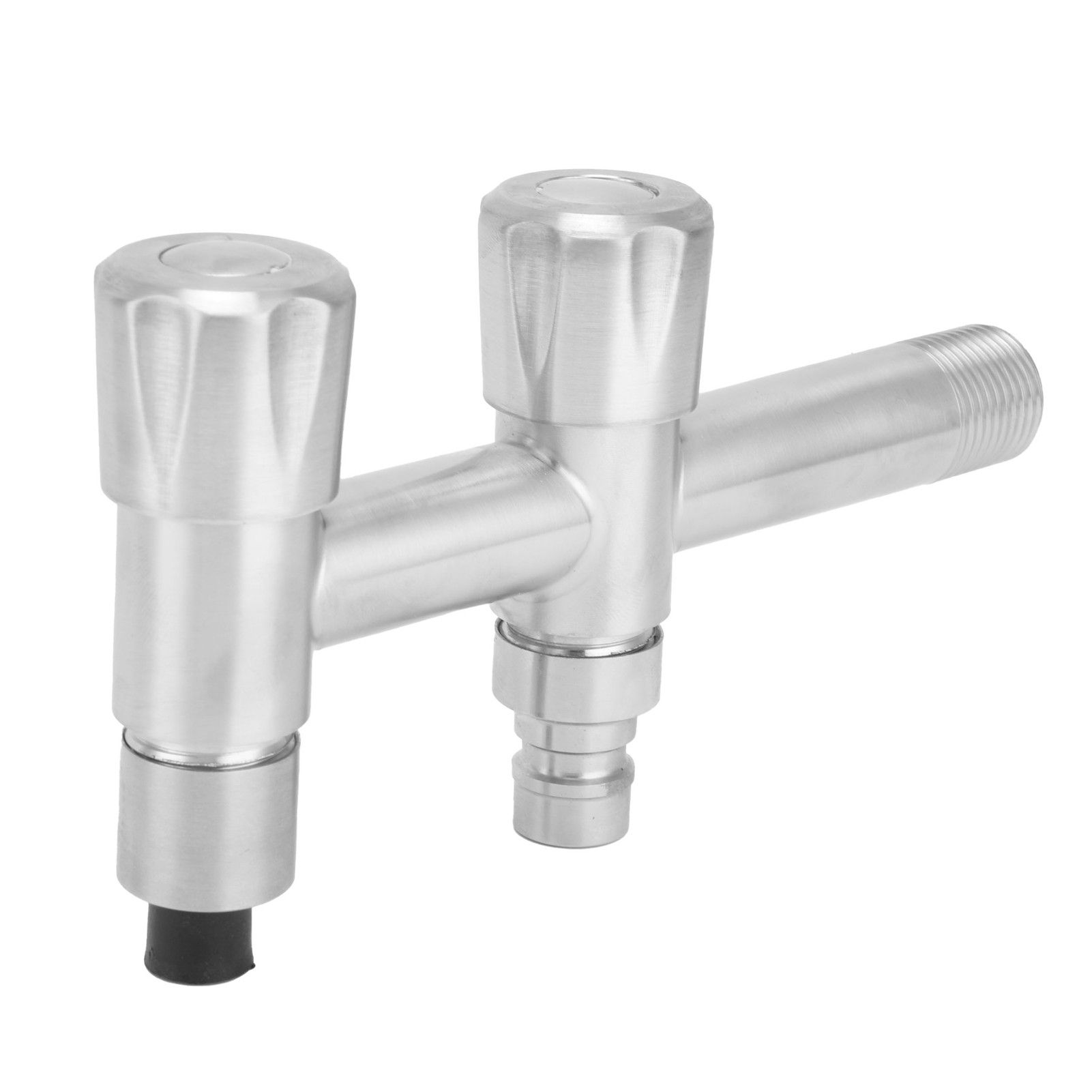 G1/2 Stainless Steel Faucet 1 Inlet 2 Outlet Washing Machine Water Tap for Home Bathroom Balcony - Image 4