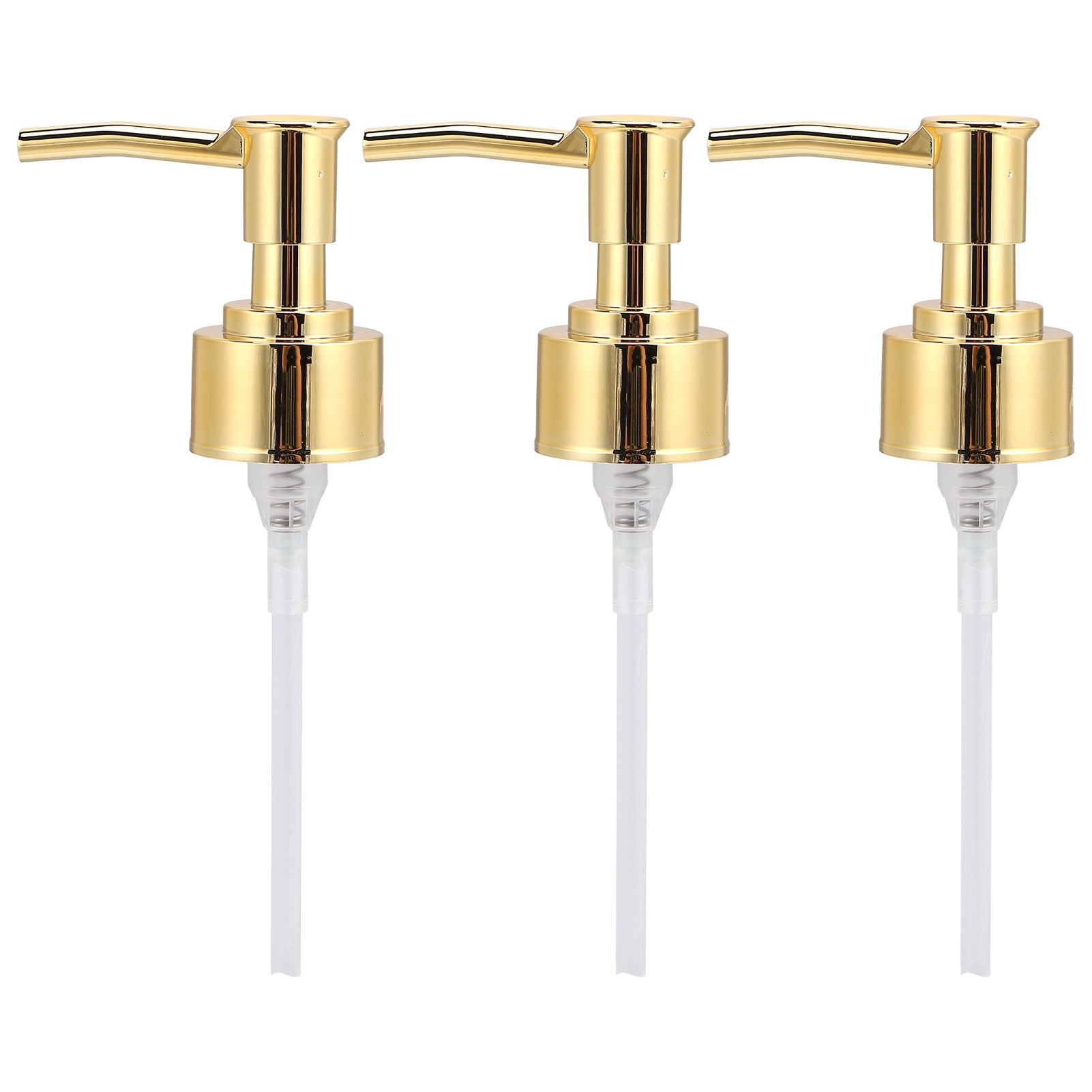 Perfume Bottle Pump Shampoo and Conditioner Bottle Nozzle for Soap Lotion Massage Oil BottleGolden - Image 2