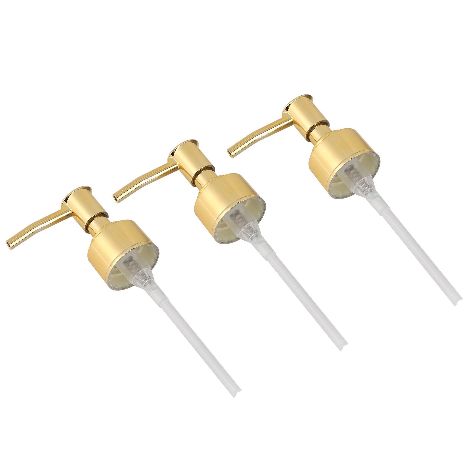 Perfume Bottle Pump Shampoo and Conditioner Bottle Nozzle for Soap Lotion Massage Oil BottleGolden - Image 3