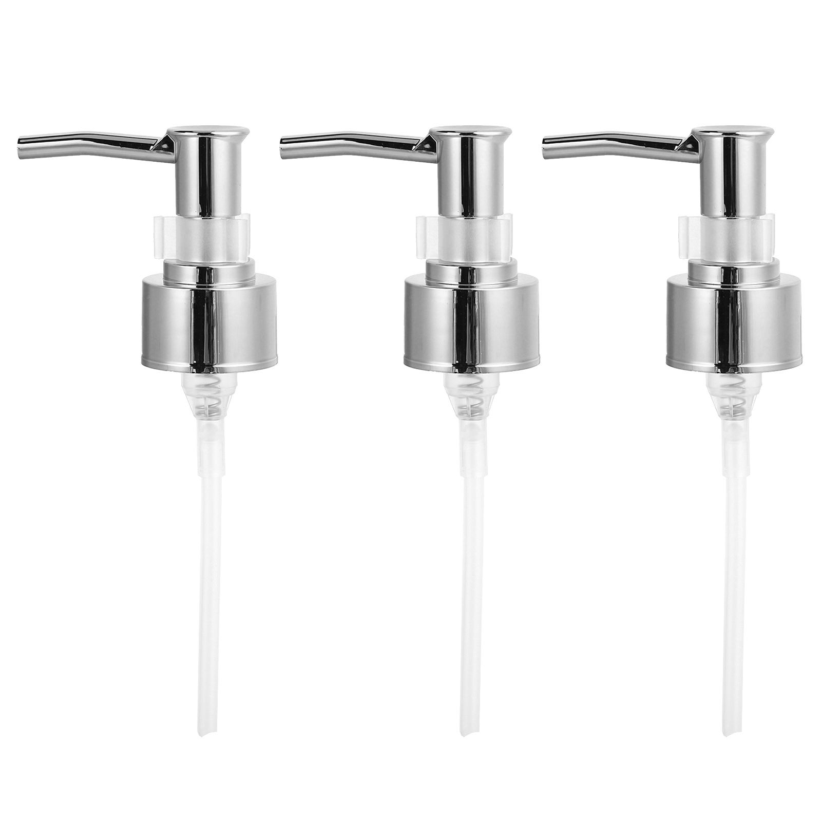 Perfume Bottle Pump Shampoo and Conditioner Bottle Nozzle for Soap Lotion Massage Oil BottleSilver - Image 1