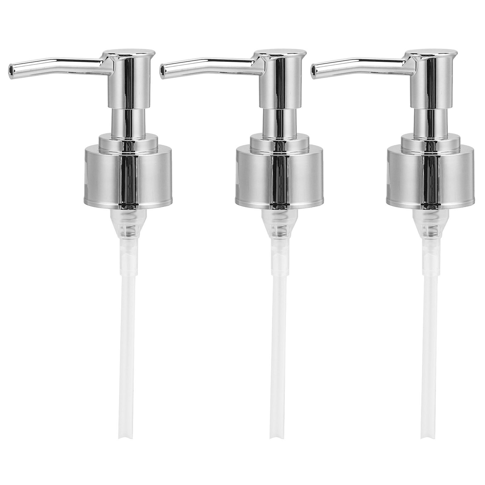 Perfume Bottle Pump Shampoo and Conditioner Bottle Nozzle for Soap Lotion Massage Oil BottleSilver - Image 4