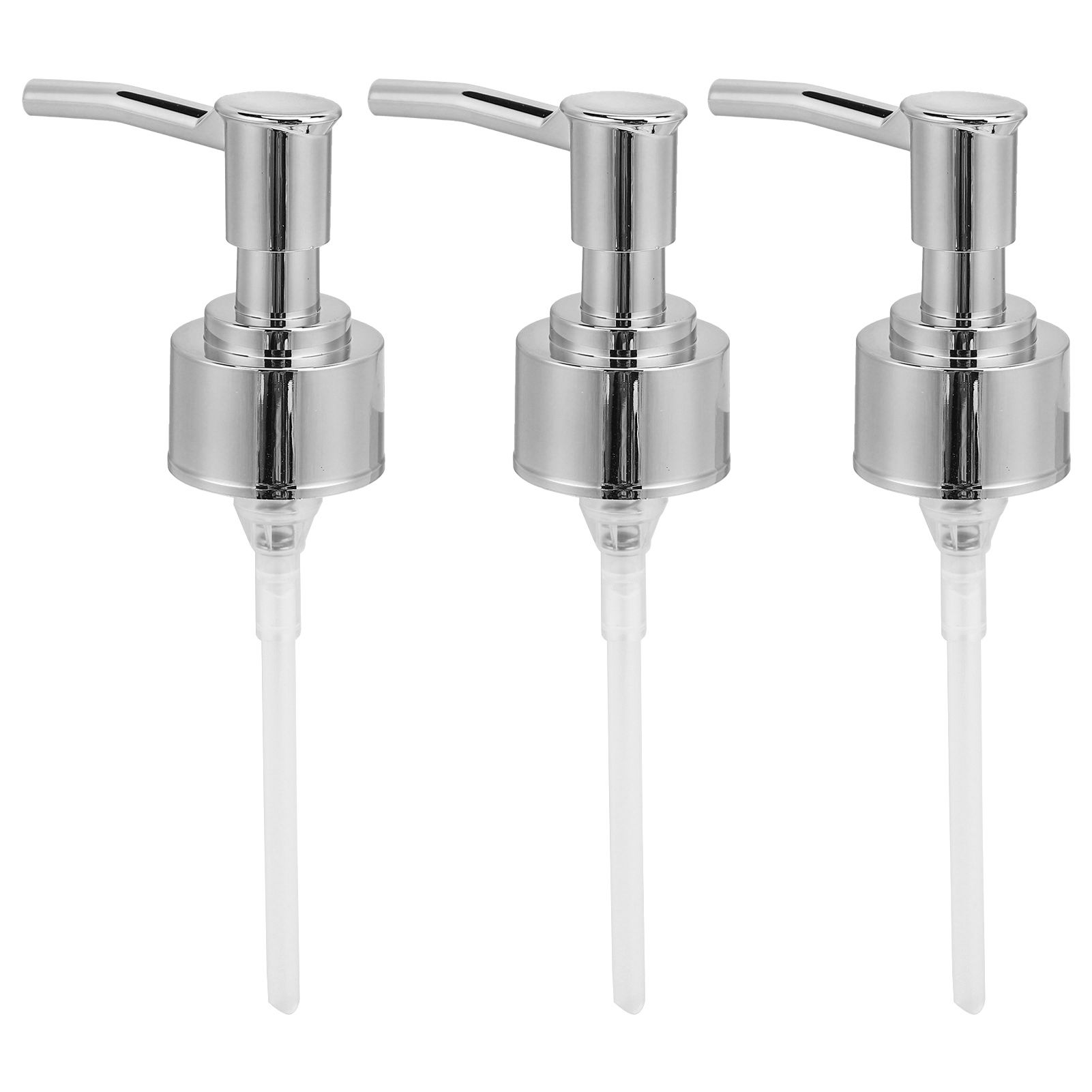 Perfume Bottle Pump Shampoo and Conditioner Bottle Nozzle for Soap Lotion Massage Oil BottleSilver - Image 5