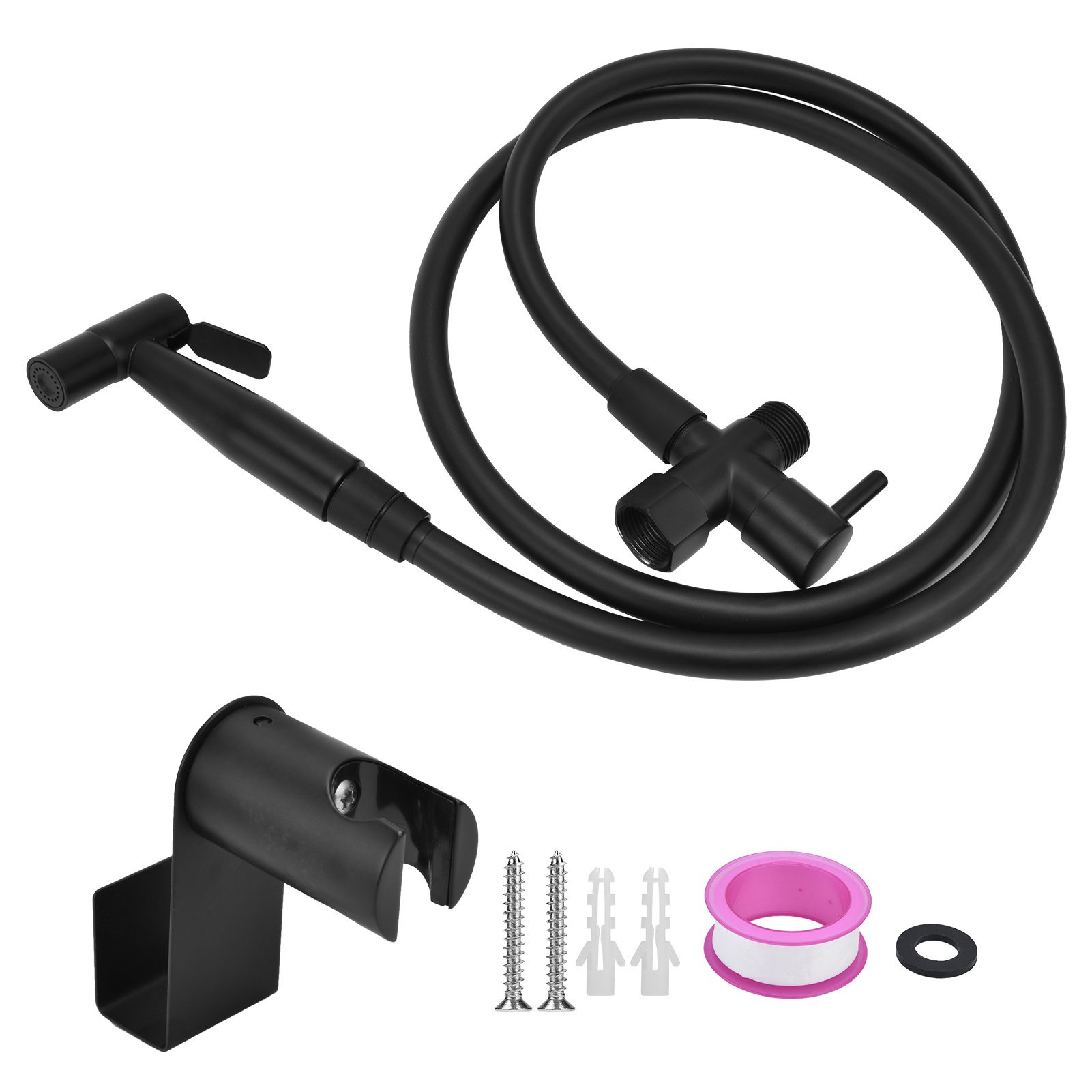G1/2 Handheld Bidet Sprayer Set Punch Free Adjustable Water Pressure Cloth Diaper Sprayer - Image 1