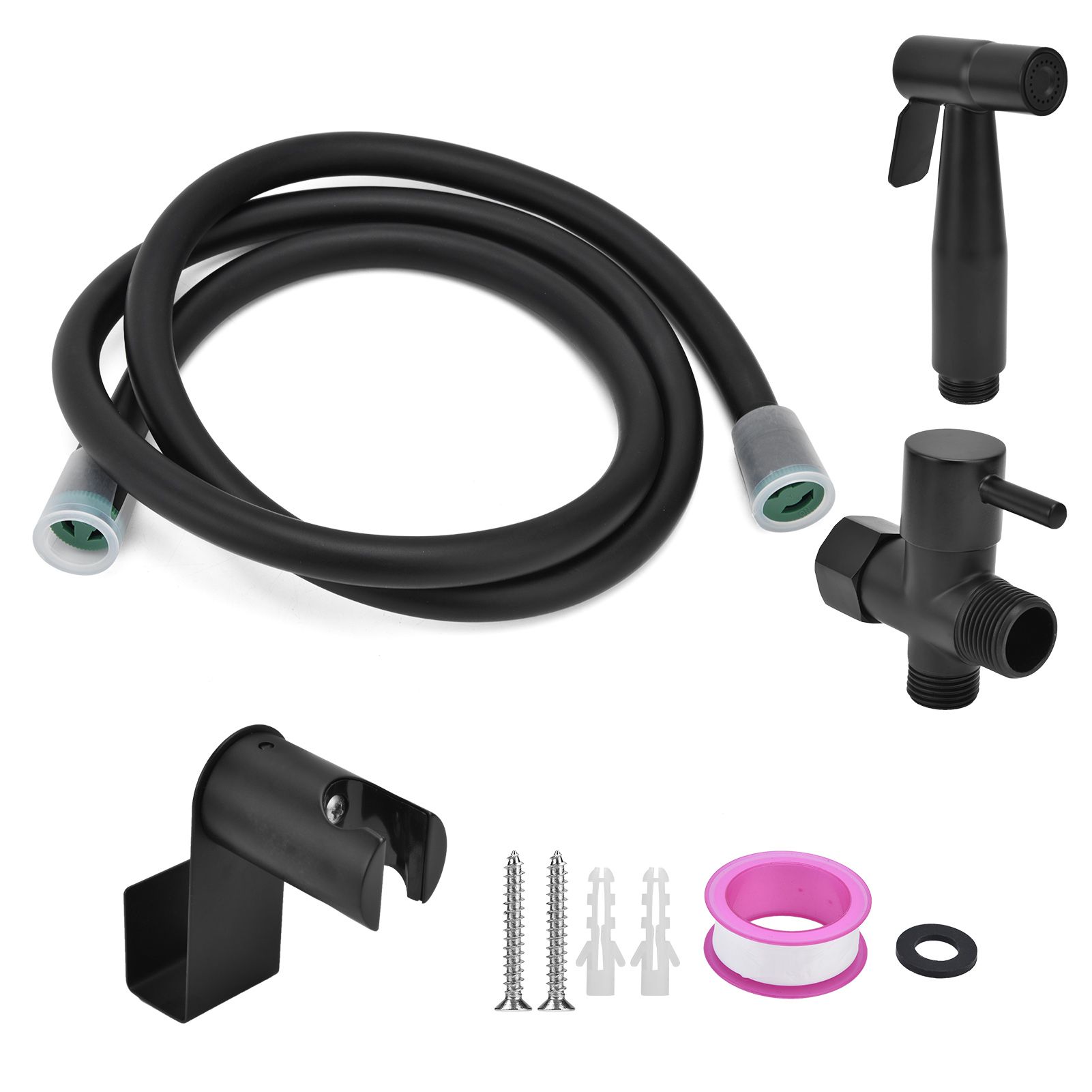 G1/2 Handheld Bidet Sprayer Set Punch Free Adjustable Water Pressure Cloth Diaper Sprayer - Image 2