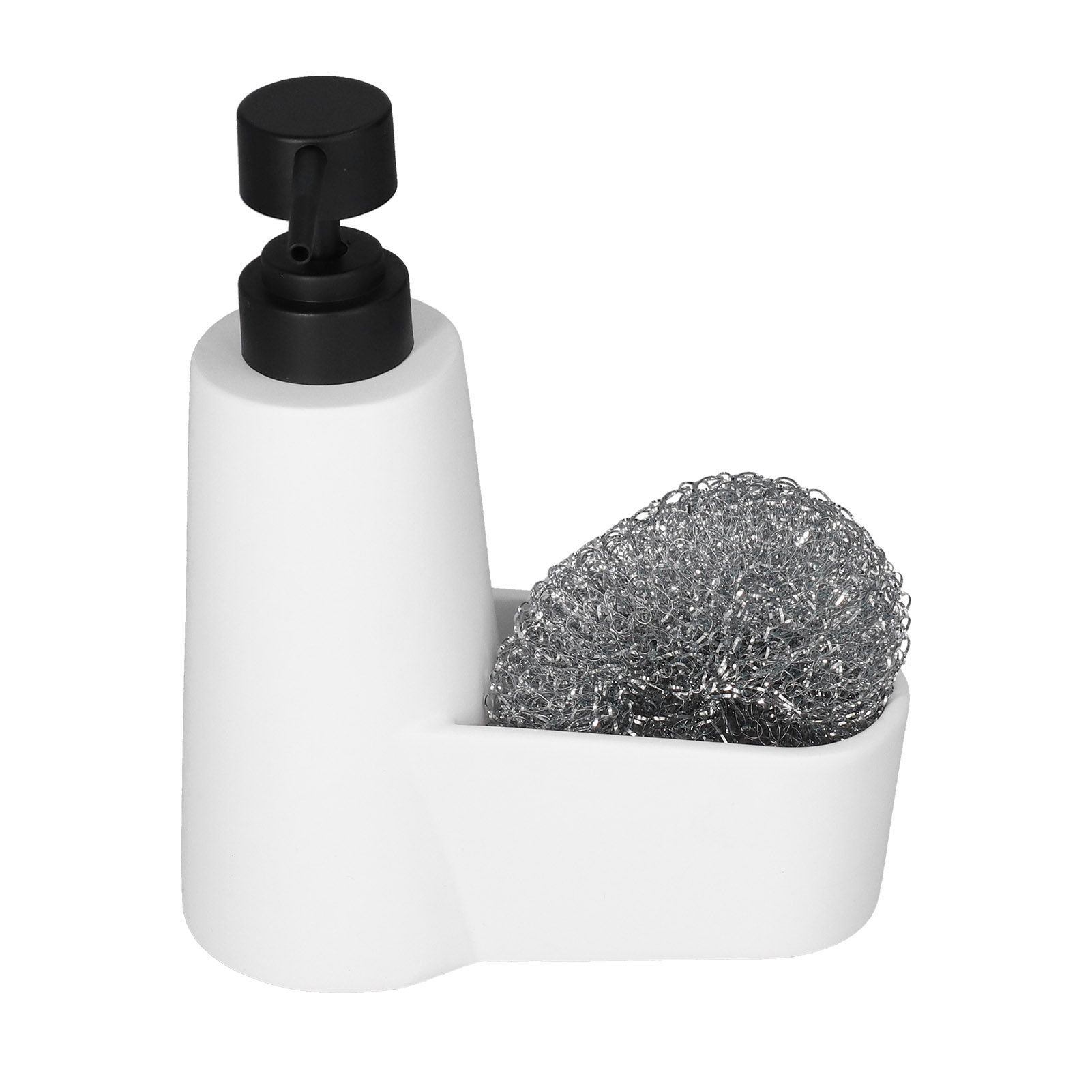 Soap Dispenser Dishwashing Liquid Hand Soap Pump with A Steel Ball for Bathroom and Kitchen SinkWhite - Image 1
