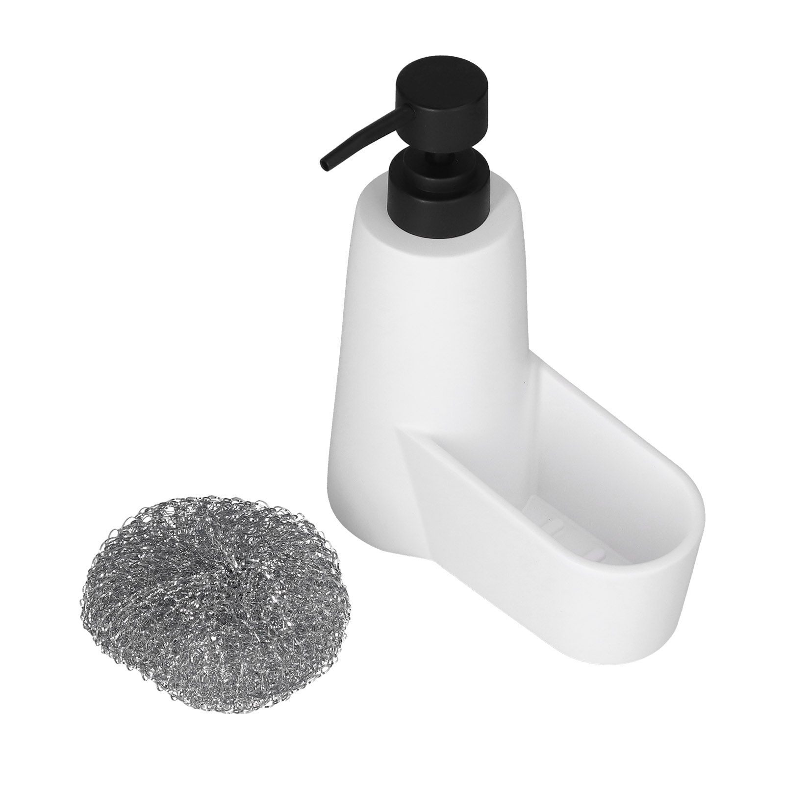 Soap Dispenser Dishwashing Liquid Hand Soap Pump with A Steel Ball for Bathroom and Kitchen SinkWhite - Image 3
