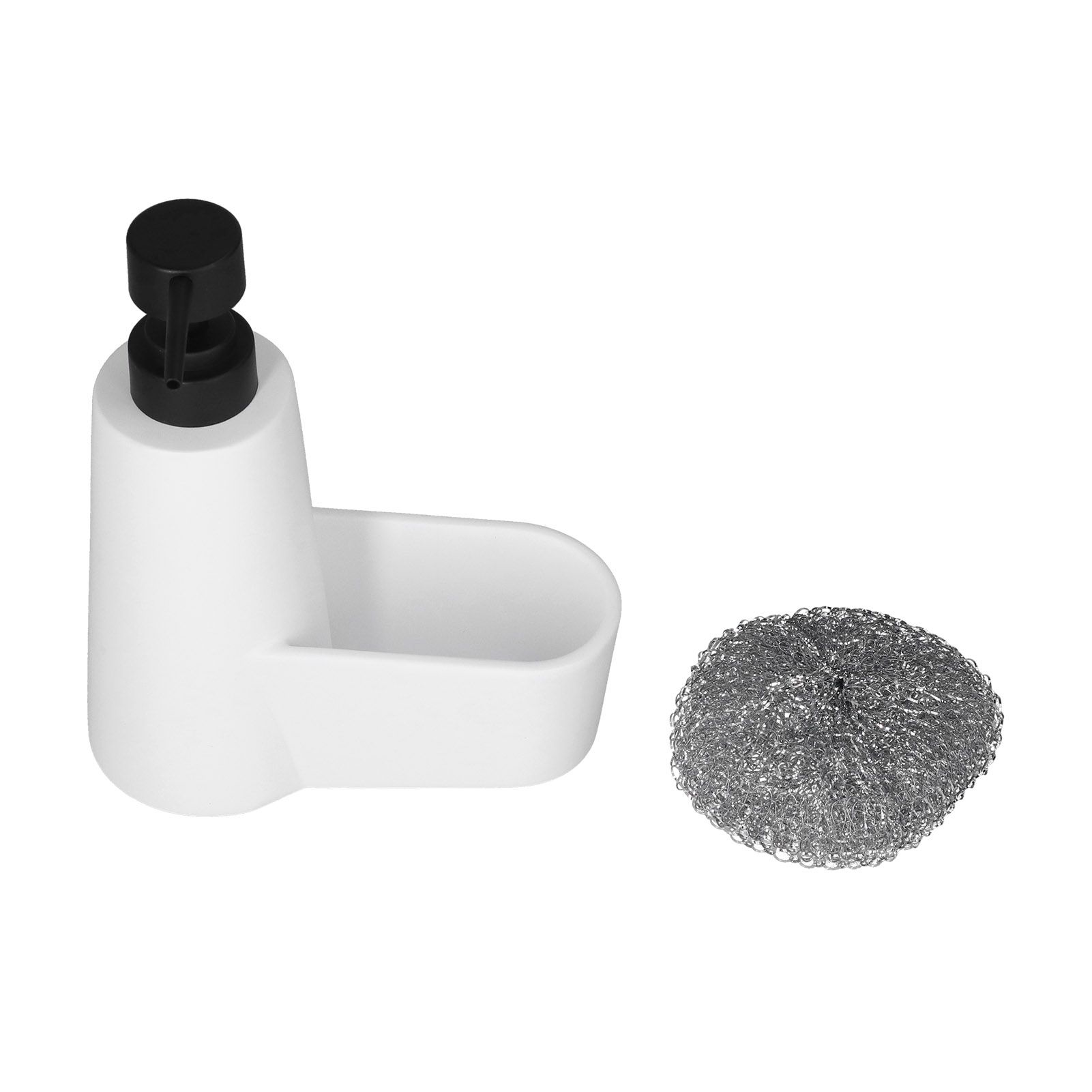 Soap Dispenser Dishwashing Liquid Hand Soap Pump with A Steel Ball for Bathroom and Kitchen SinkWhite - Image 4