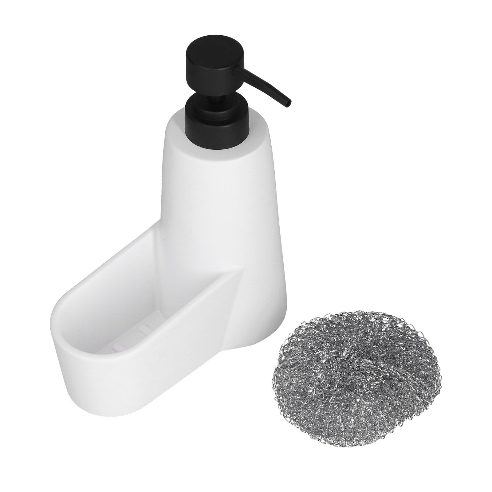 Soap Dispenser Dishwashing Liquid Hand Soap Pump with A Steel Ball for Bathroom and Kitchen SinkWhite - Image 7