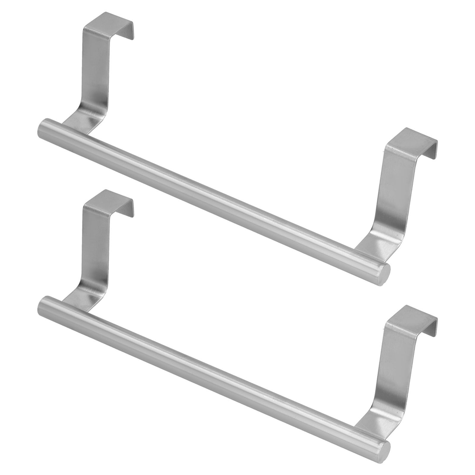 2Pcs Stainless Steel Hanging Towel Rack No Punch Bathroom Hanger for Home Hotel Apartment23CM - Image 2