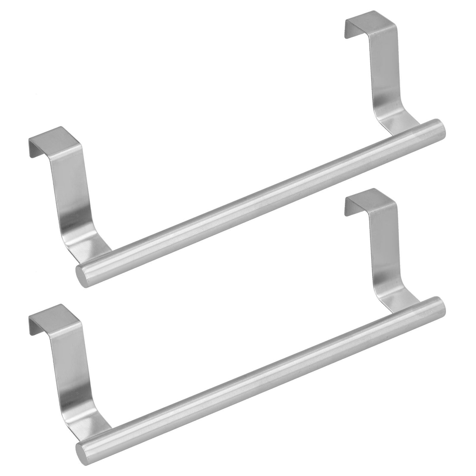 2Pcs Stainless Steel Hanging Towel Rack No Punch Bathroom Hanger for Home Hotel Apartment36CM - Image 3