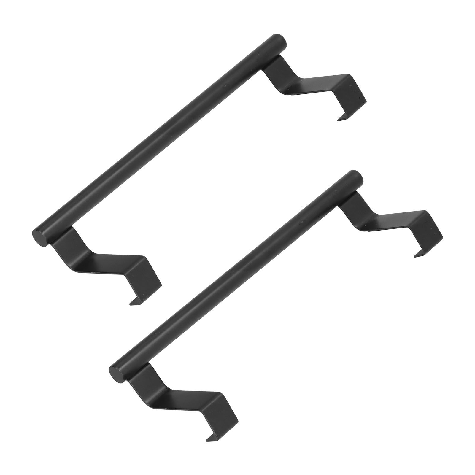 2Pcs Towel Rack Black Hangable Punch Free Nail Free Cabinet Door Towel Rack for Home Hotel23CM - Image 5