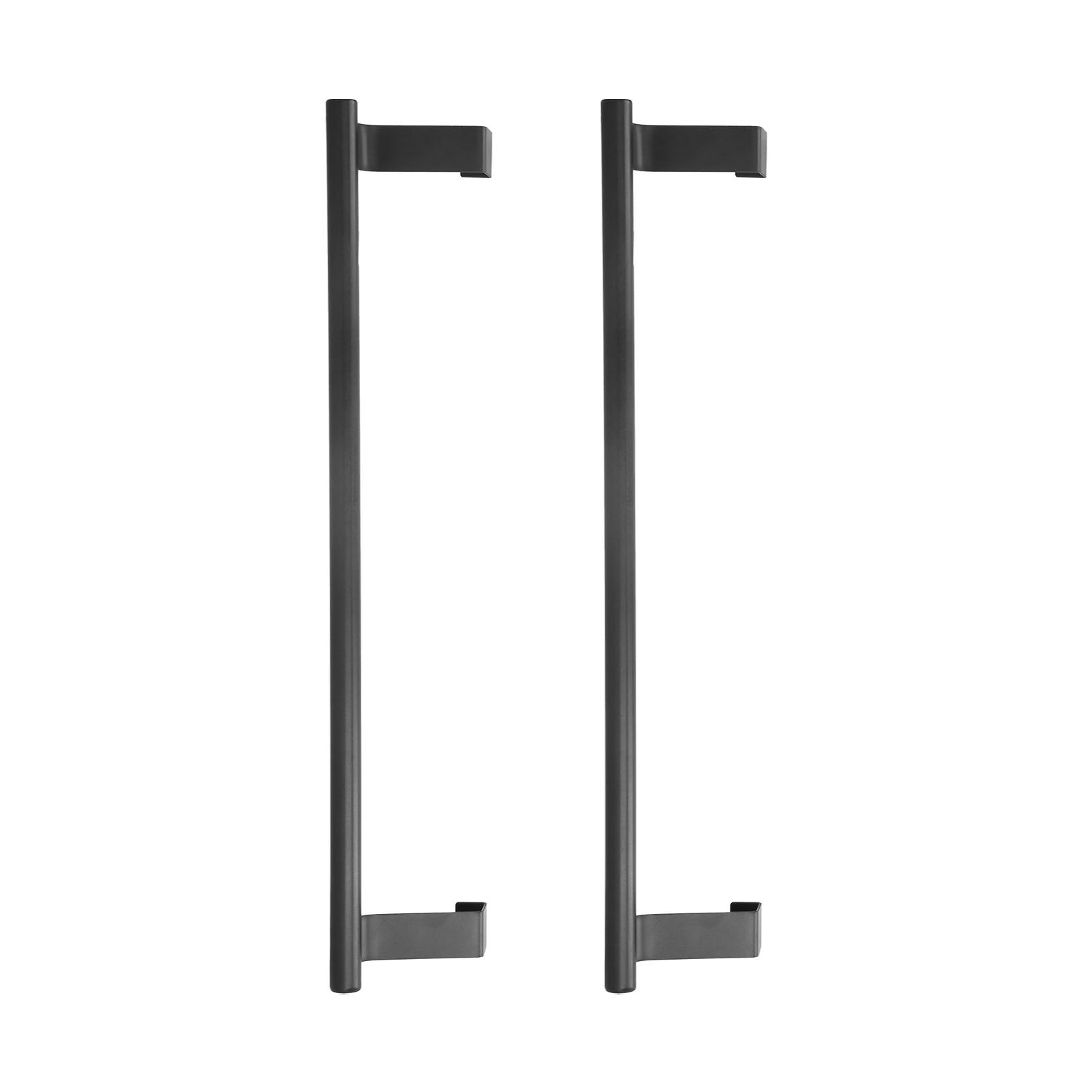2Pcs Towel Rack Black Hangable Punch Free Nail Free Cabinet Door Towel Rack for Home Hotel36CM - Image 7