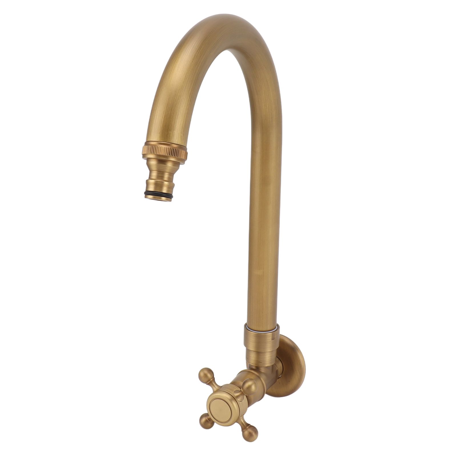 Garden Outdoor Faucet Antique In Wall Frost Crack Prevention 360 Degree Rotation Single Cold Water Faucet Tap Thin Mouth - Image 2