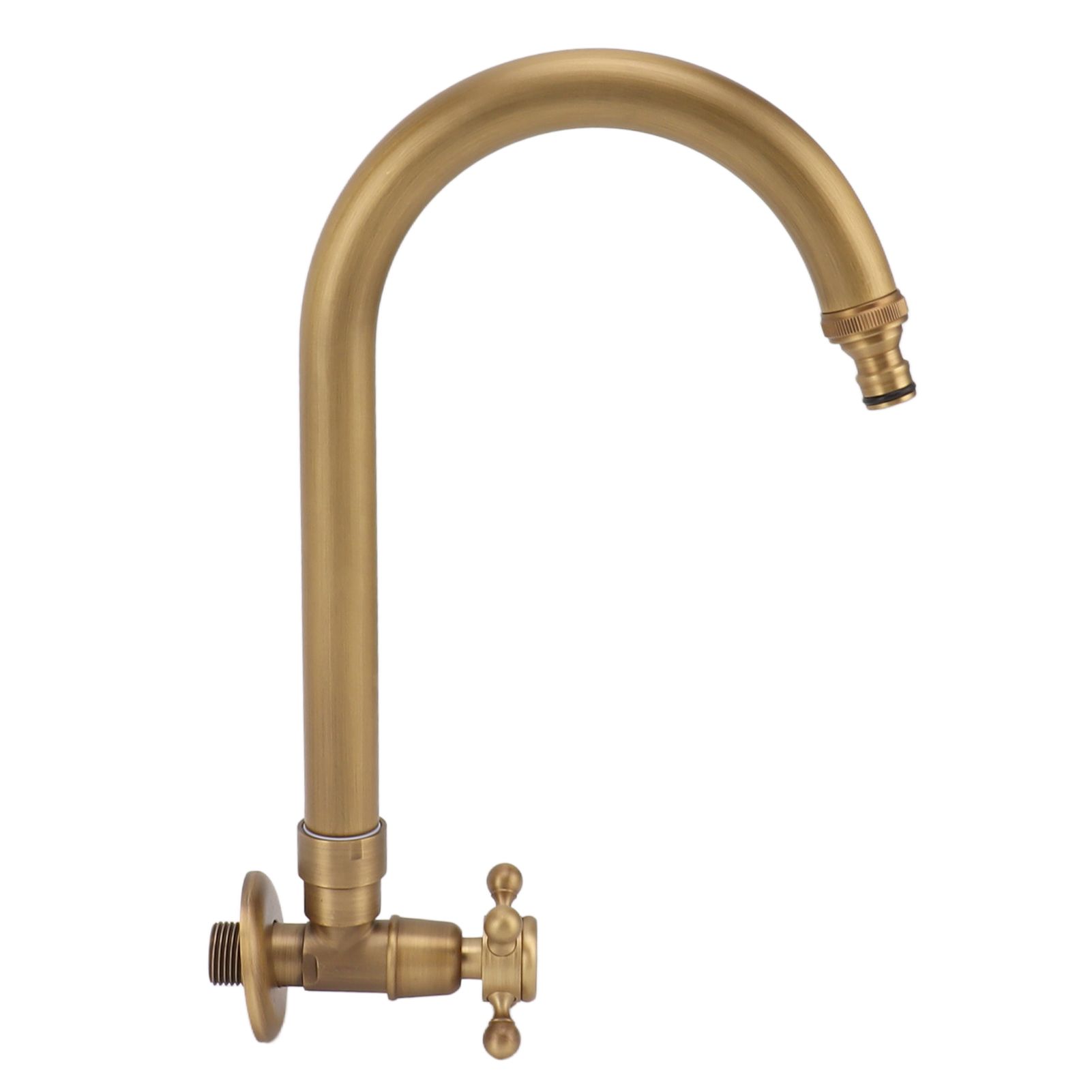 Garden Outdoor Faucet Antique In Wall Frost Crack Prevention 360 Degree Rotation Single Cold Water Faucet Tap Thin Mouth - Image 3