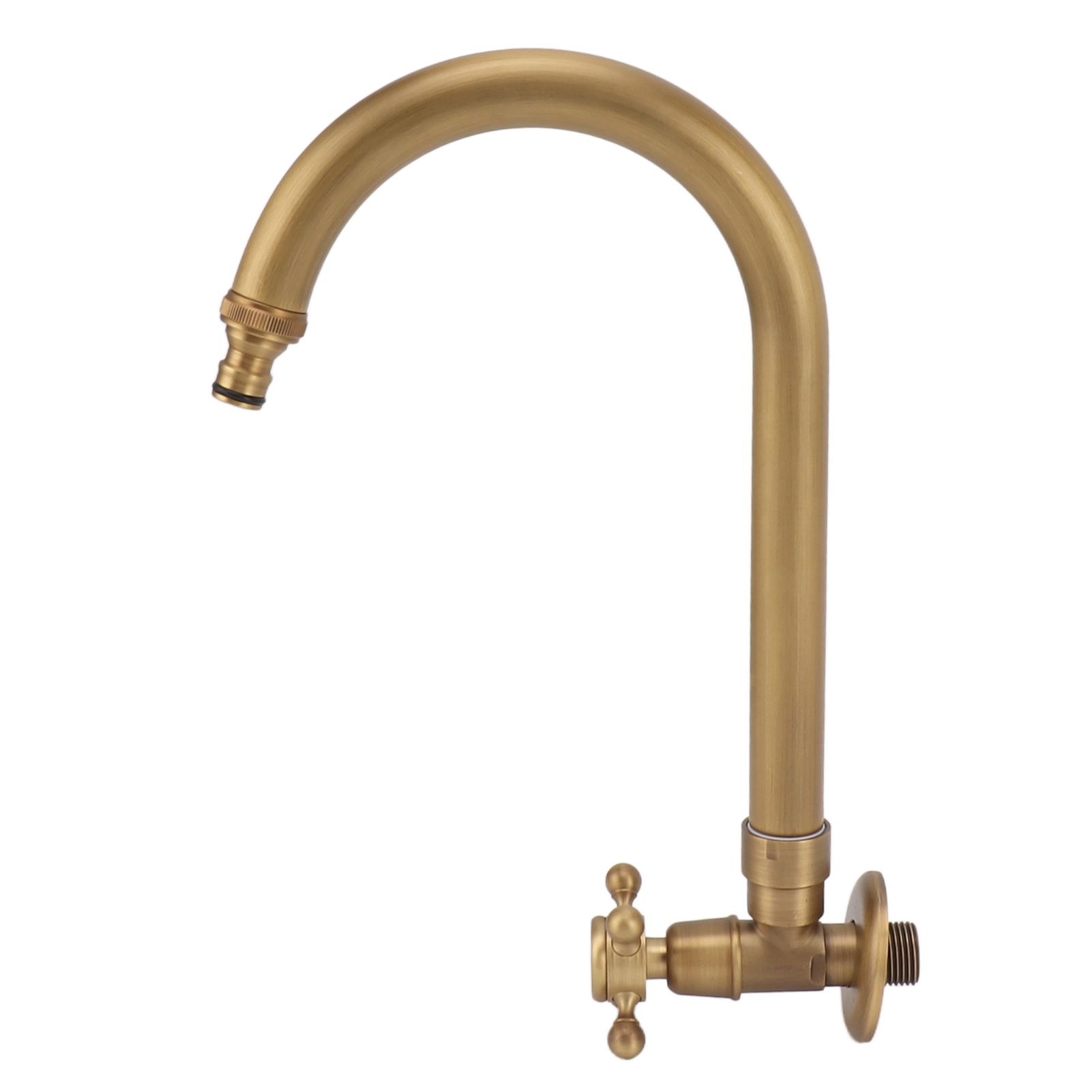 Garden Outdoor Faucet Antique In Wall Frost Crack Prevention 360 Degree Rotation Single Cold Water Faucet Tap Thin Mouth - Image 4