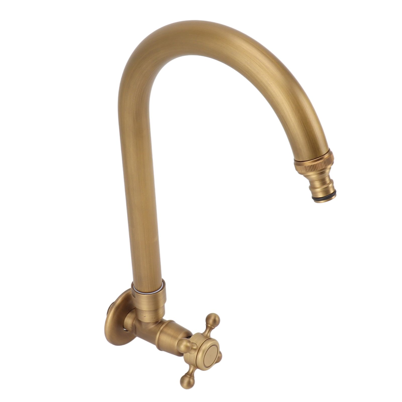 Garden Outdoor Faucet Antique In Wall Frost Crack Prevention 360 Degree Rotation Single Cold Water Faucet Tap Thin Mouth - Image 5