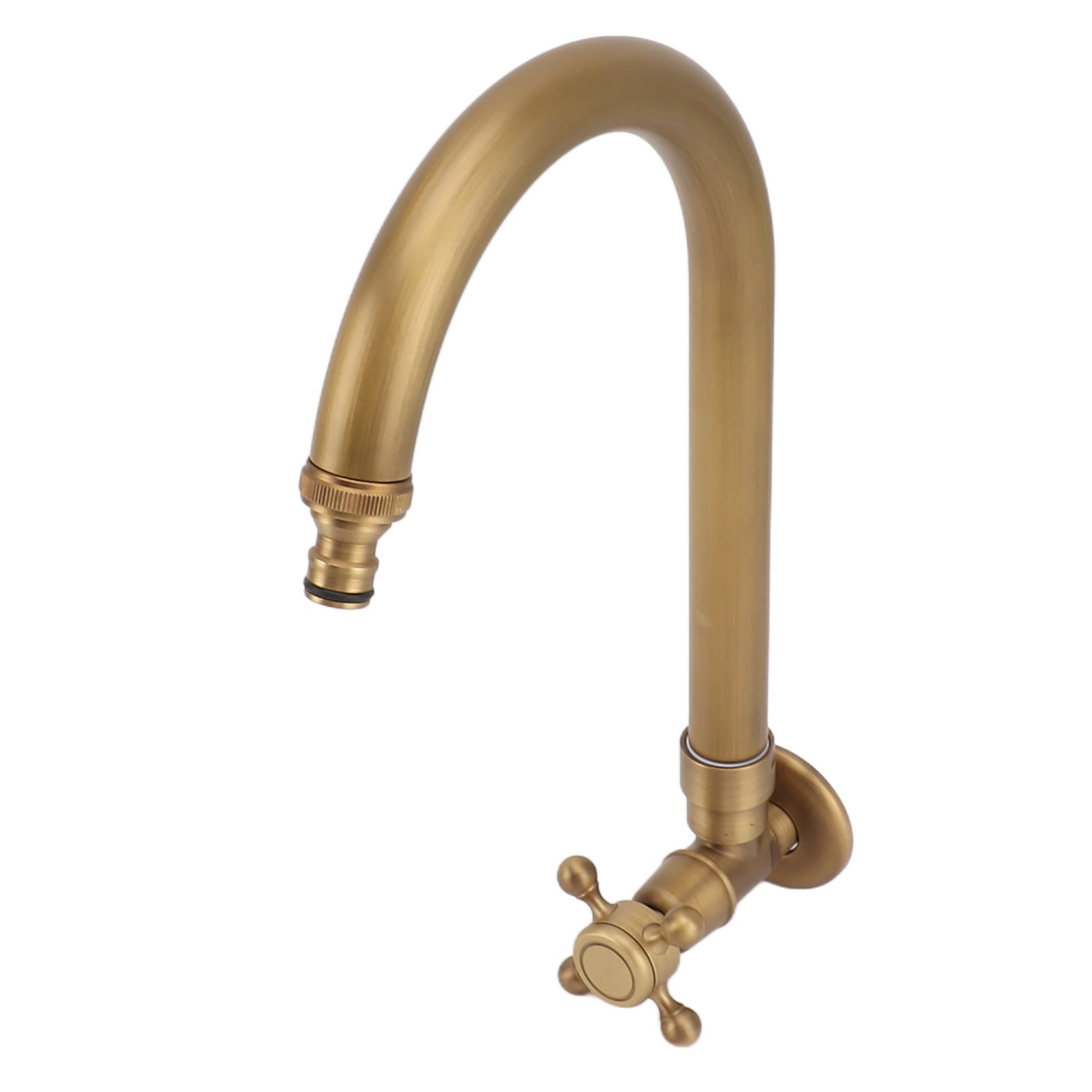 Garden Outdoor Faucet Antique In Wall Frost Crack Prevention 360 Degree Rotation Single Cold Water Faucet Tap Thin Mouth - Image 6