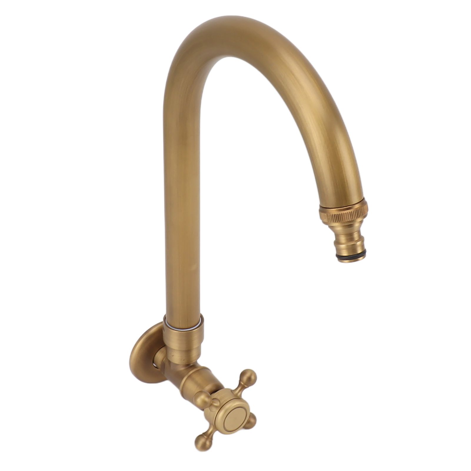 Garden Outdoor Faucet Antique In Wall Frost Crack Prevention 360 Degree Rotation Single Cold Water Faucet Tap Thin Mouth - Image 7