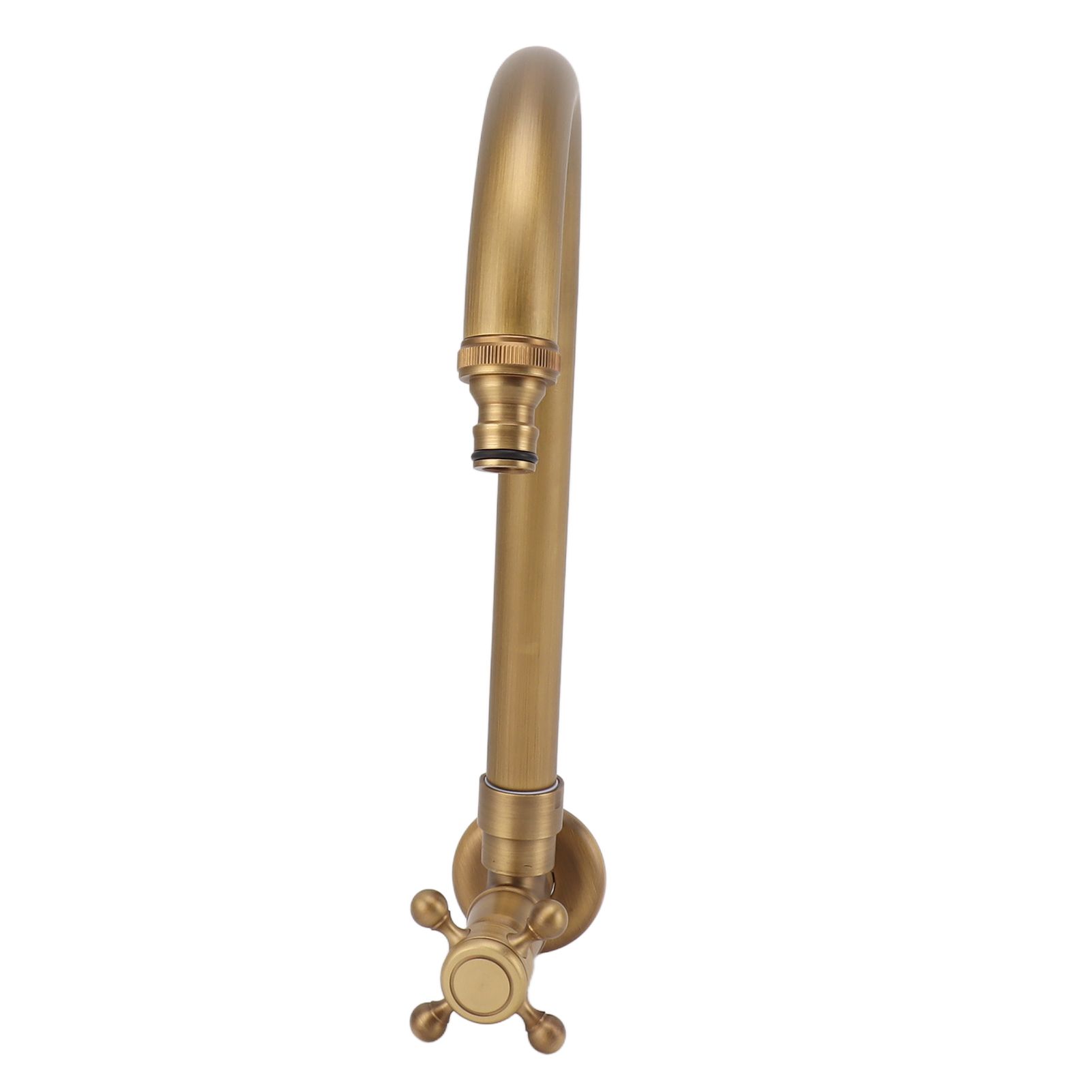 Garden Outdoor Faucet Antique In Wall Frost Crack Prevention 360 Degree Rotation Single Cold Water Faucet Tap Thin Mouth - Image 8